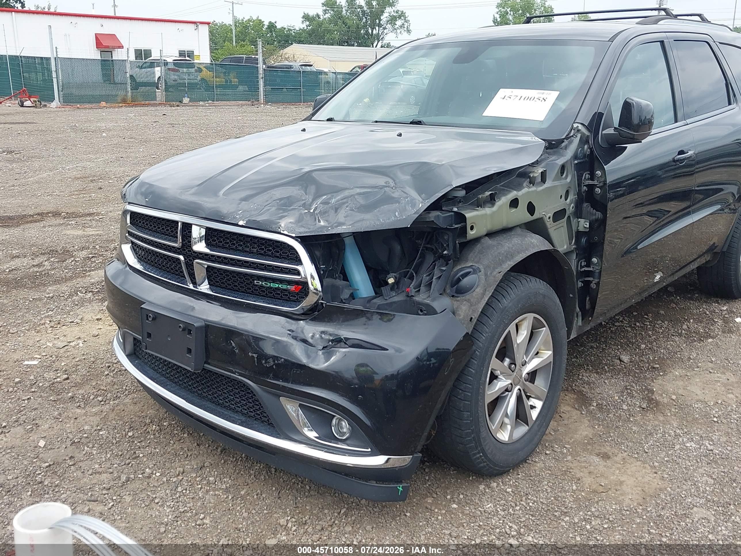 2015 Dodge Durango Limited Черный vin: 1C4RDJDG9FC740596