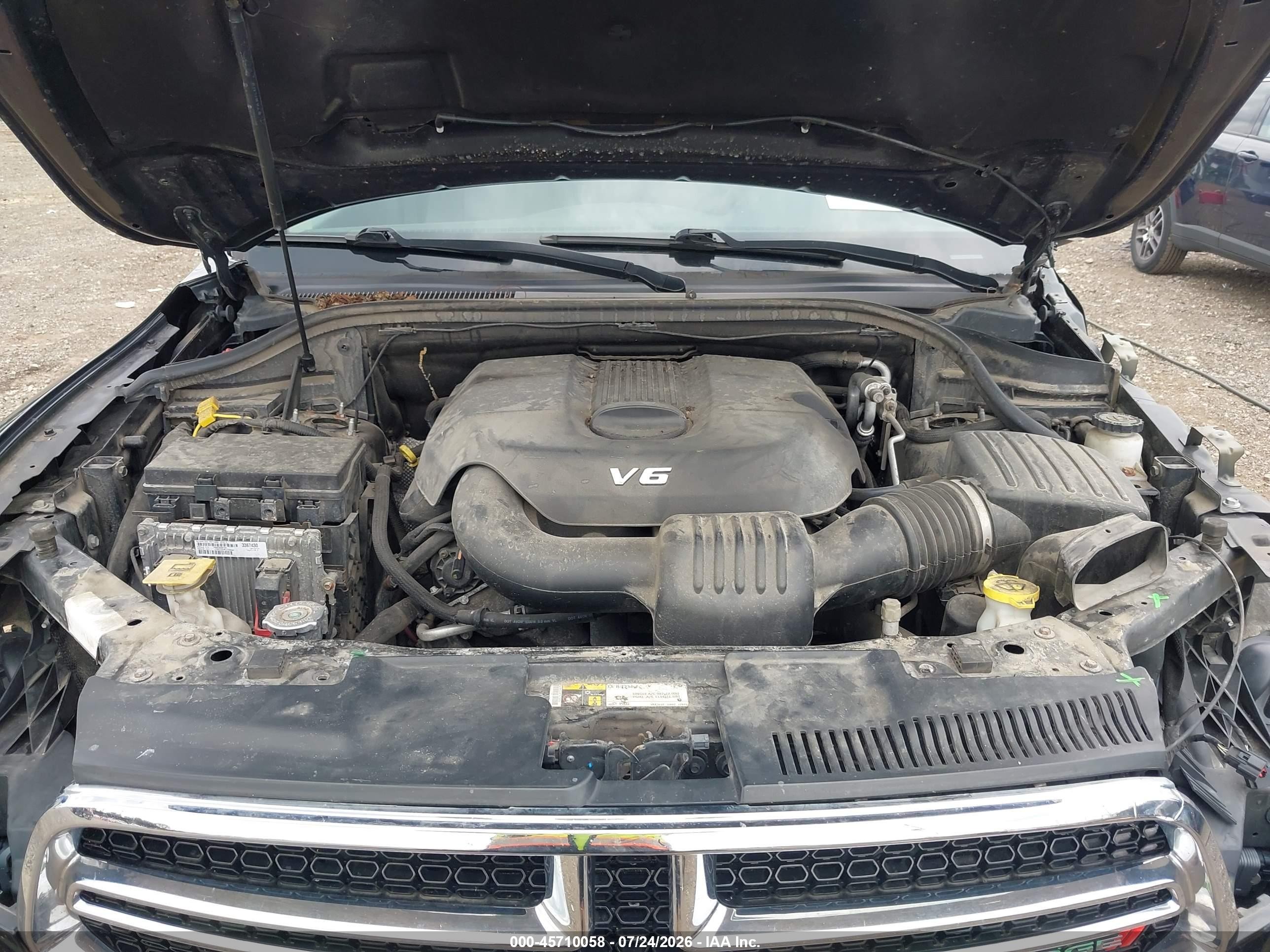 2015 Dodge Durango Limited Черный vin: 1C4RDJDG9FC740596