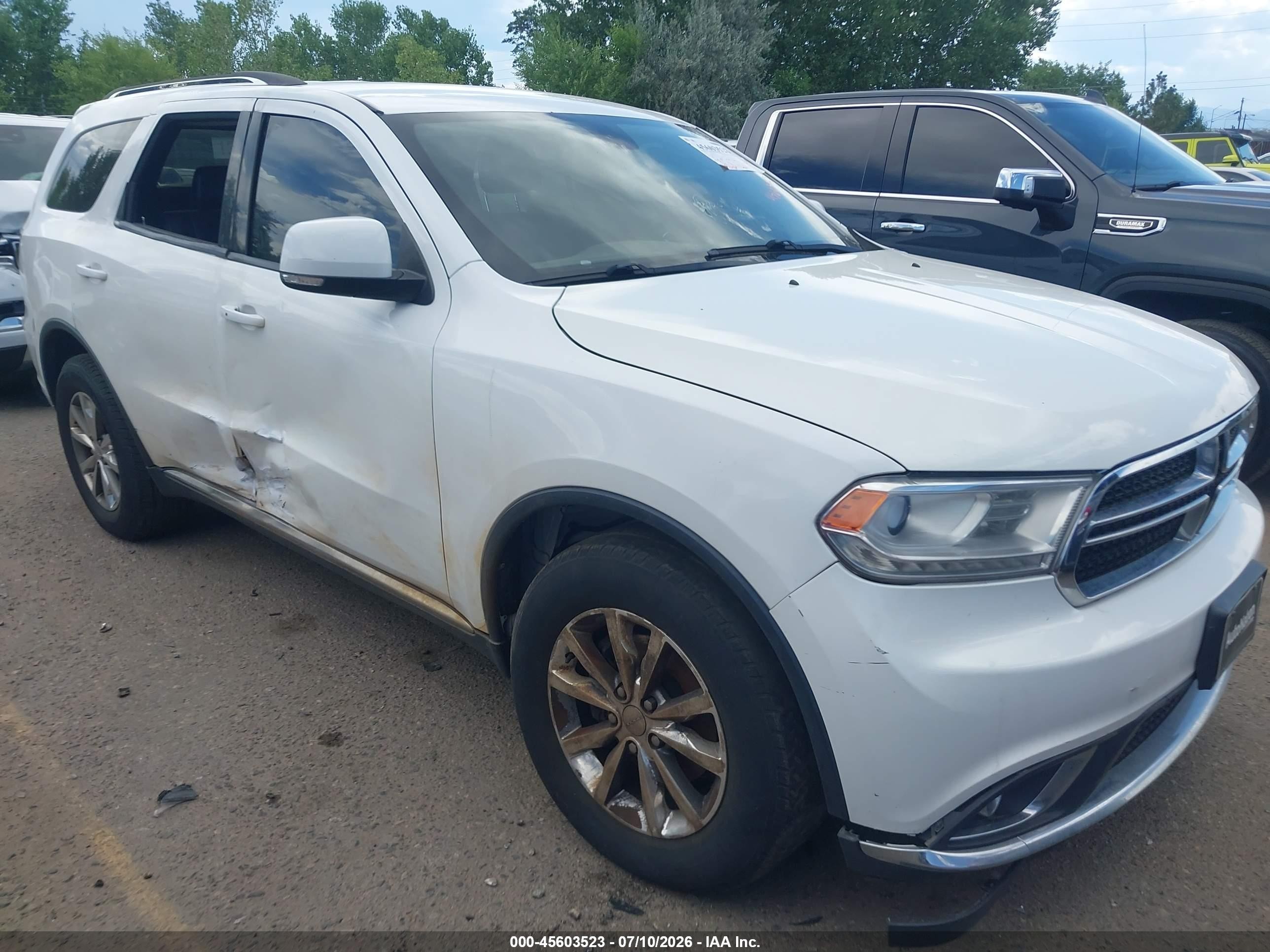 2015 Dodge Durango Limited Белый vin: 1C4RDJDG9FC837412