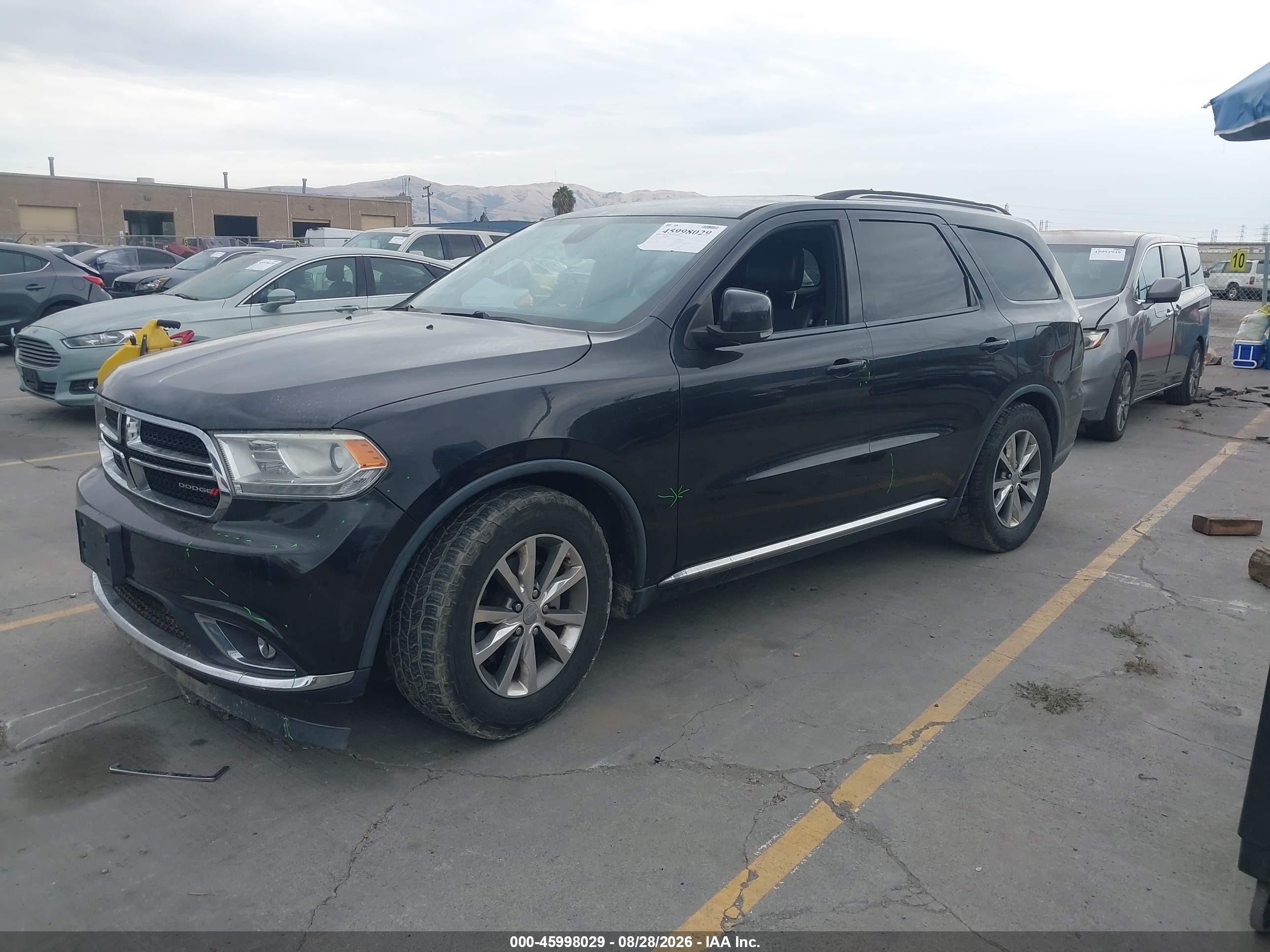 2015 Dodge Durango Limited Black vin: 1C4RDJDG9FC888540