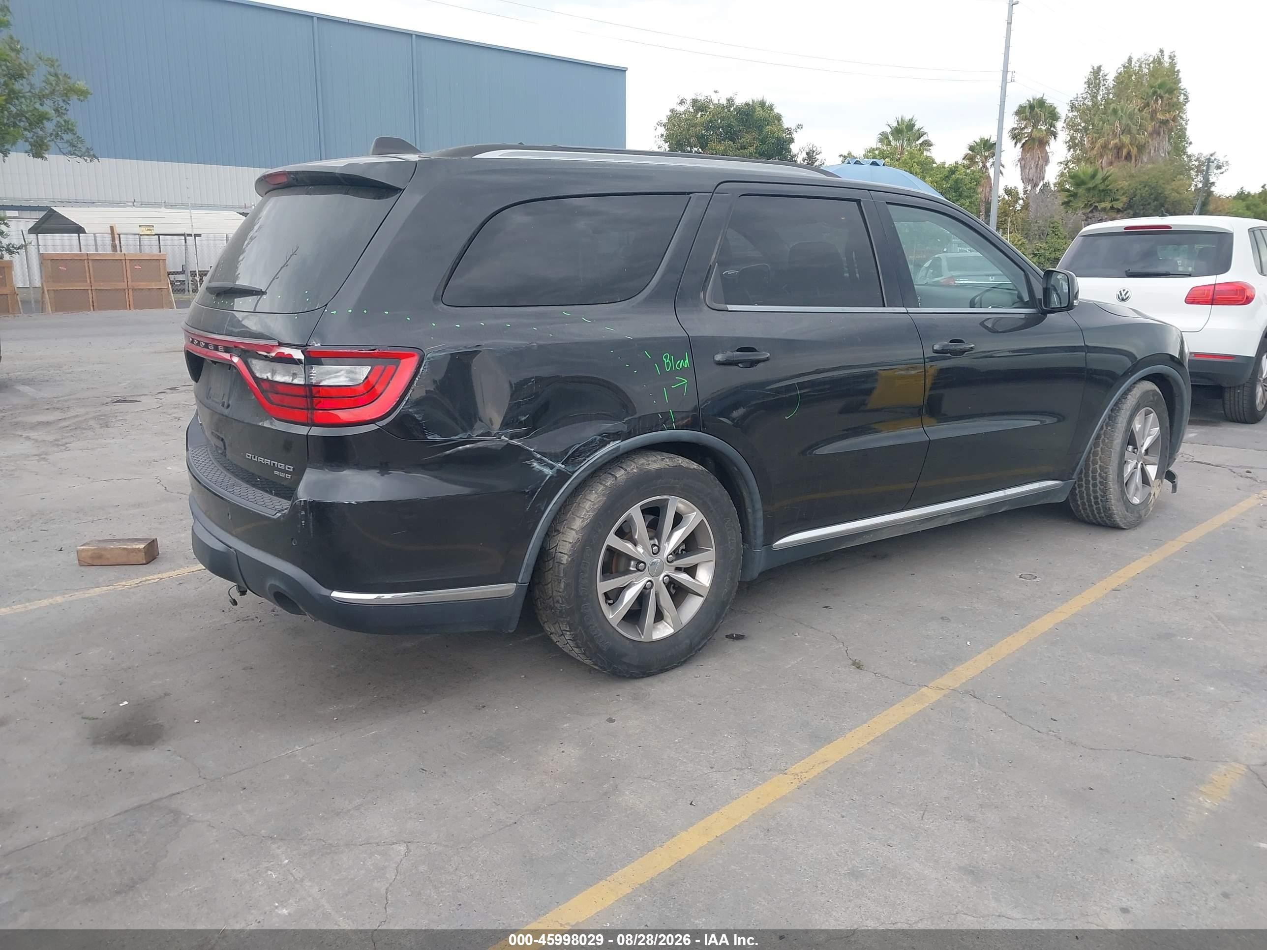 2015 Dodge Durango Limited Black vin: 1C4RDJDG9FC888540