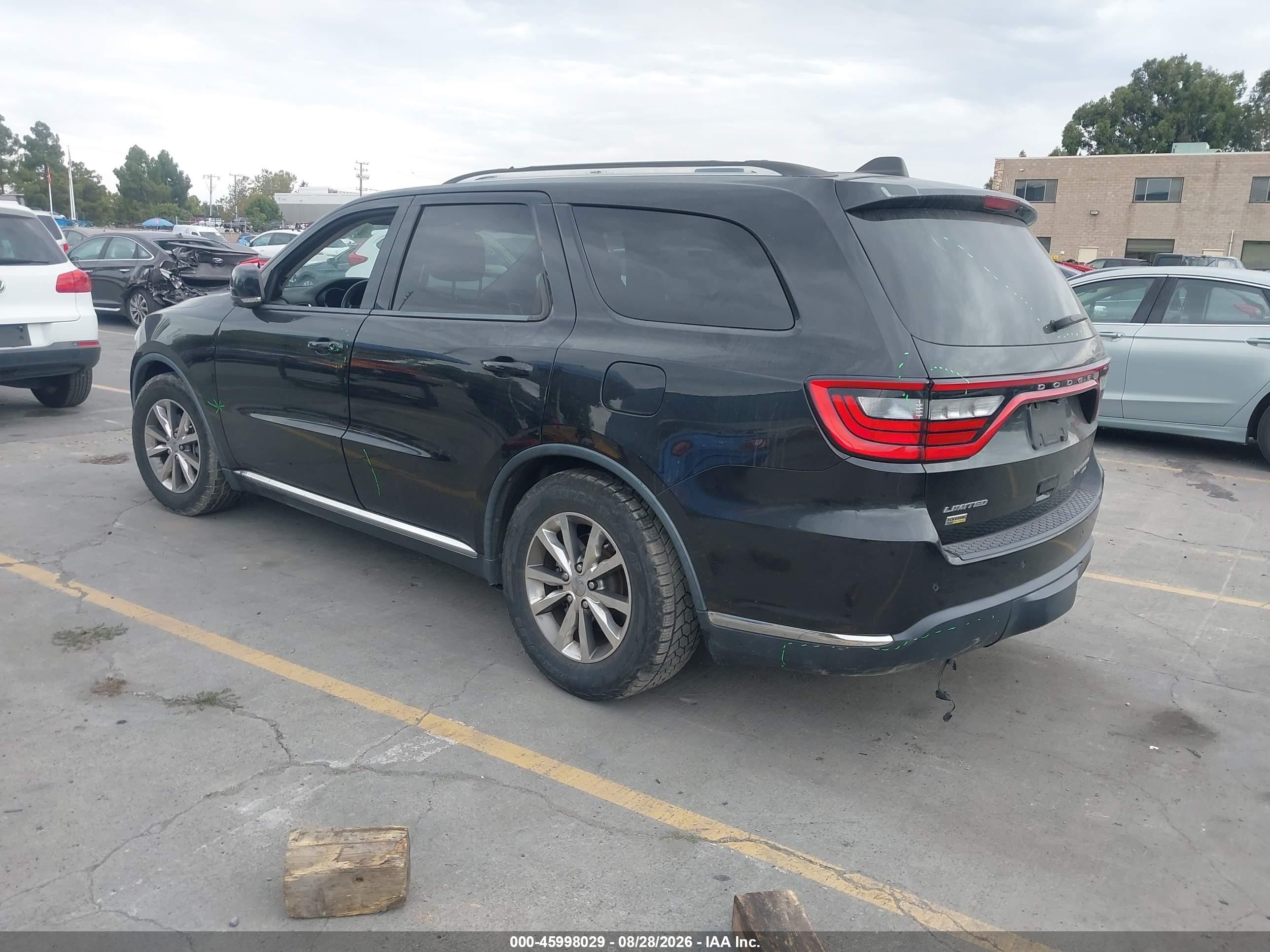 2015 Dodge Durango Limited Black vin: 1C4RDJDG9FC888540