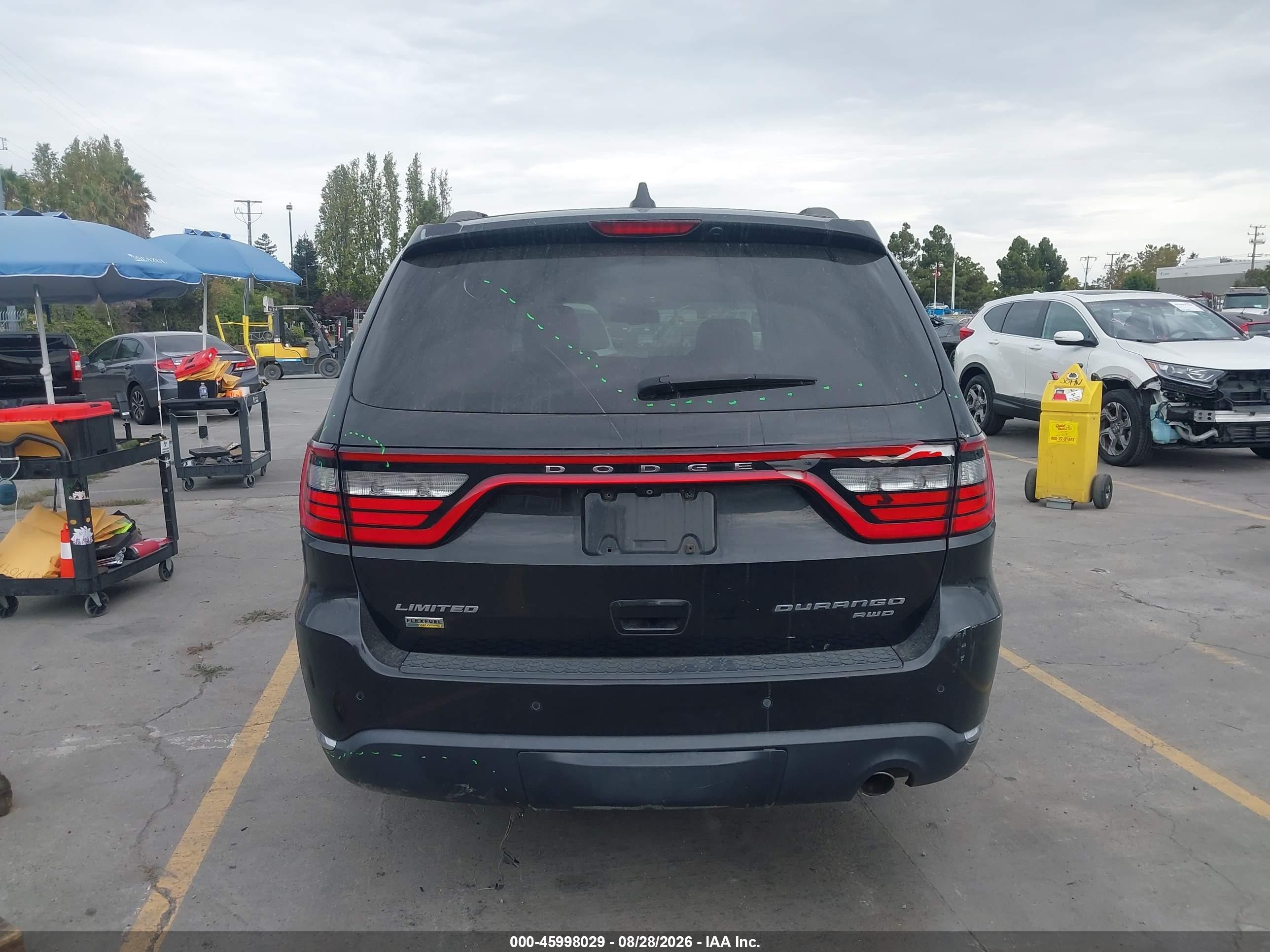 2015 Dodge Durango Limited Black vin: 1C4RDJDG9FC888540