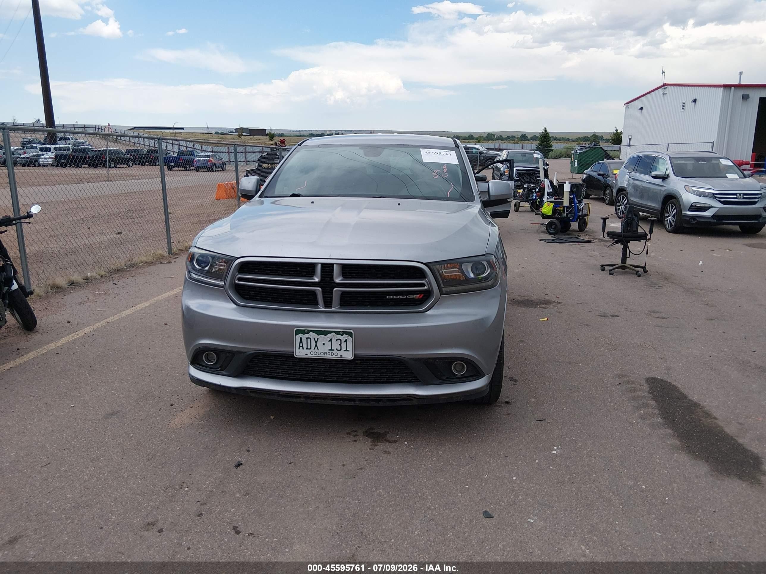 2017 Dodge Durango Gt Awd Gray vin: 1C4RDJDG9HC823917