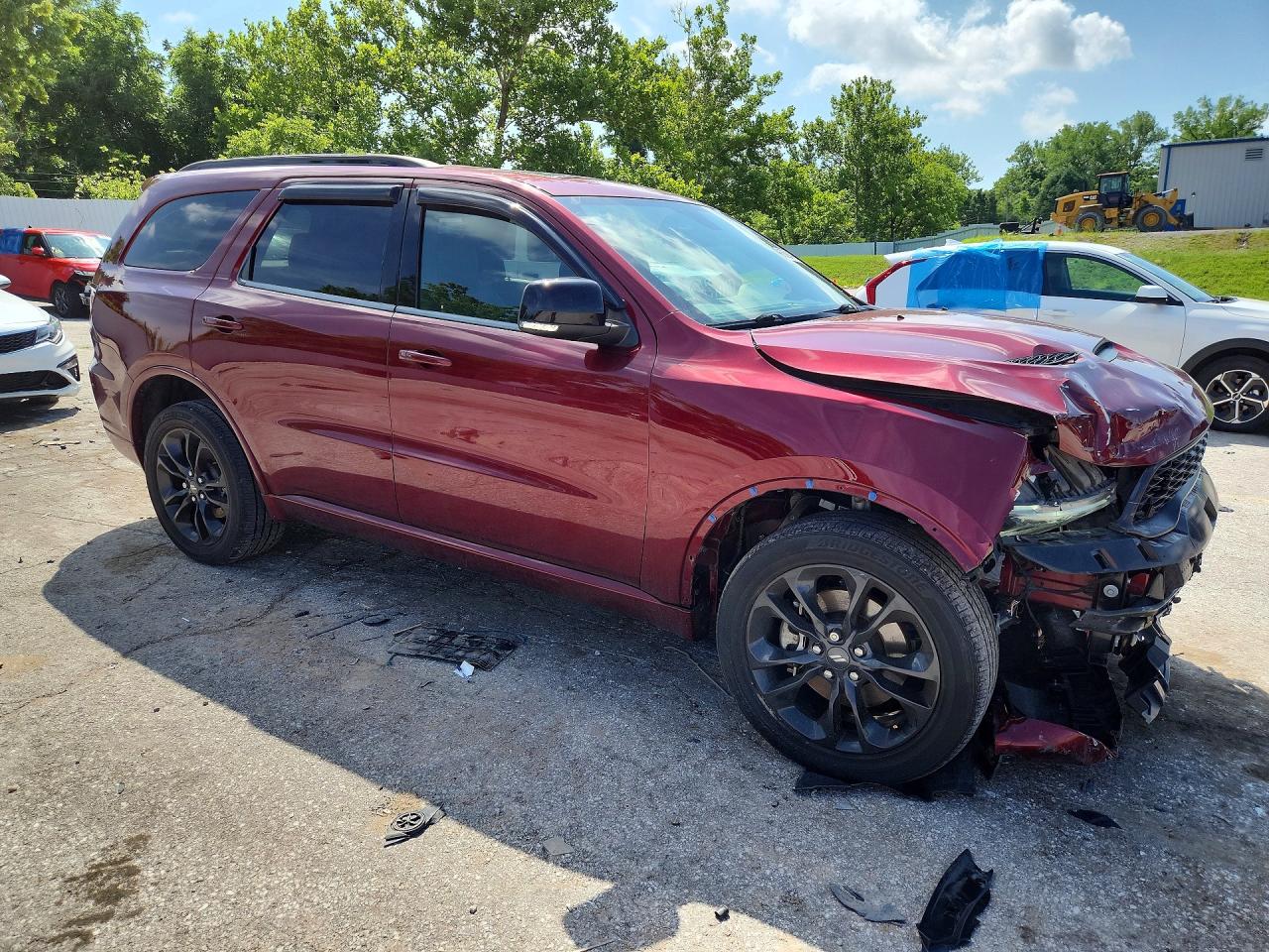 2021 Dodge Durango Gt Maroon vin: 1C4RDJDG9MC697052