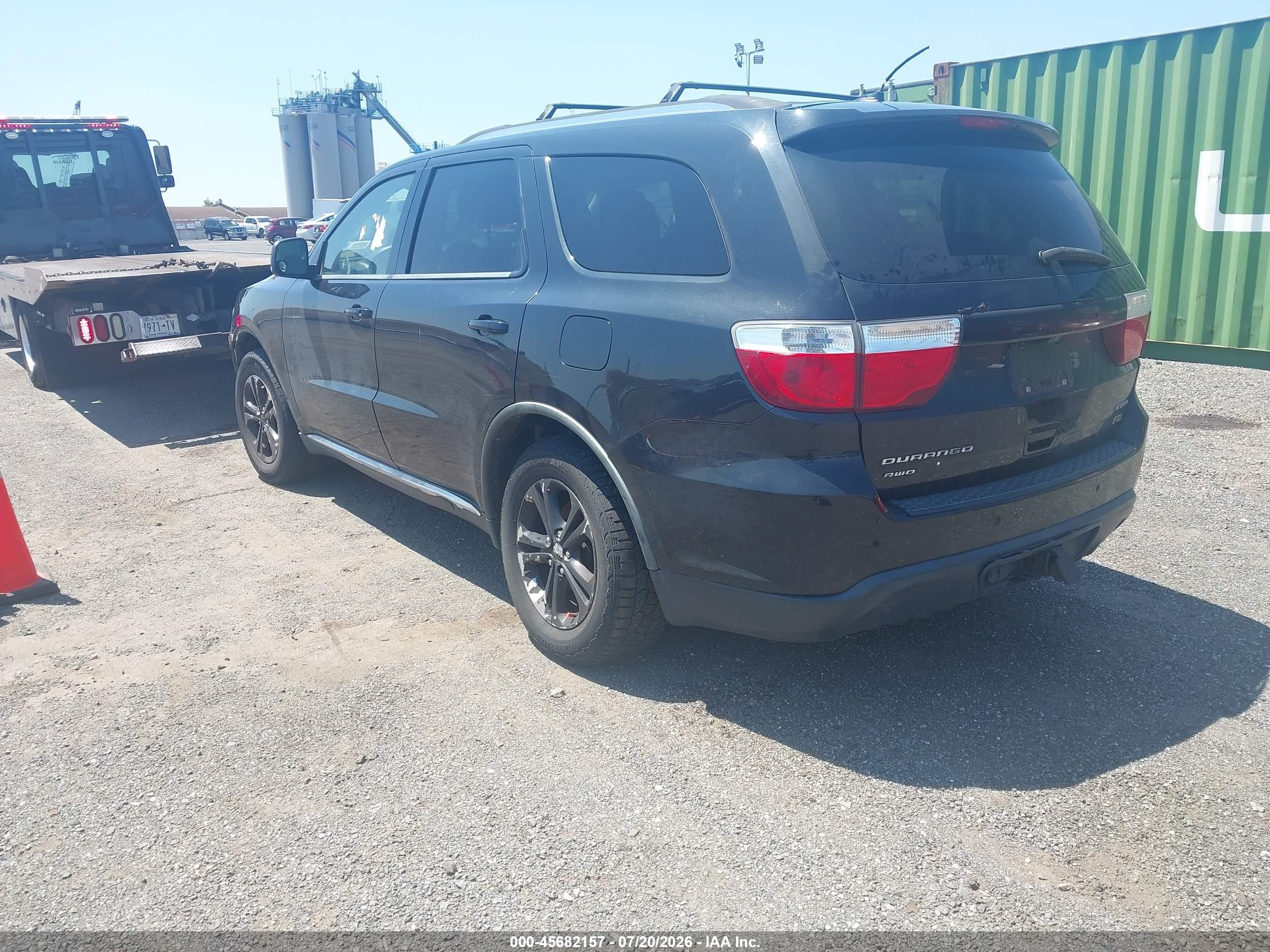 2012 Dodge Durango Crew Black vin: 1C4RDJDGXCC113885
