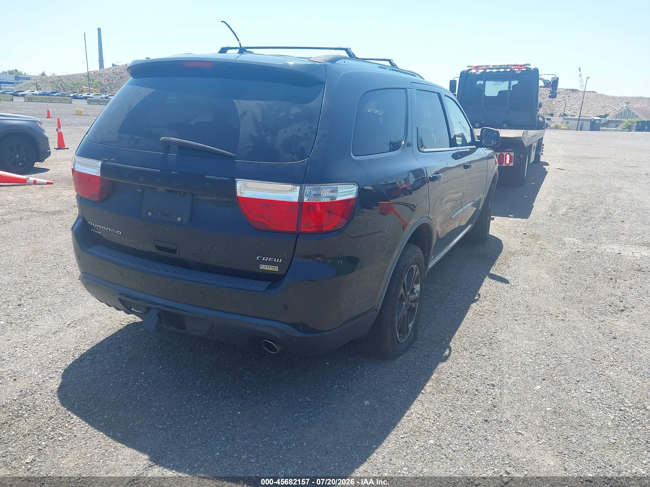 2012 Dodge Durango Crew Black vin: 1C4RDJDGXCC113885