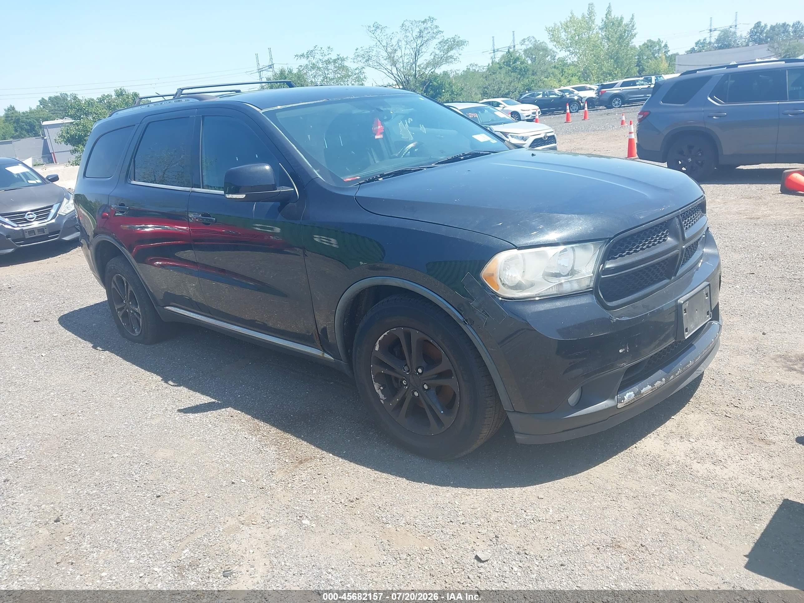 2012 Dodge Durango Crew Black vin: 1C4RDJDGXCC113885