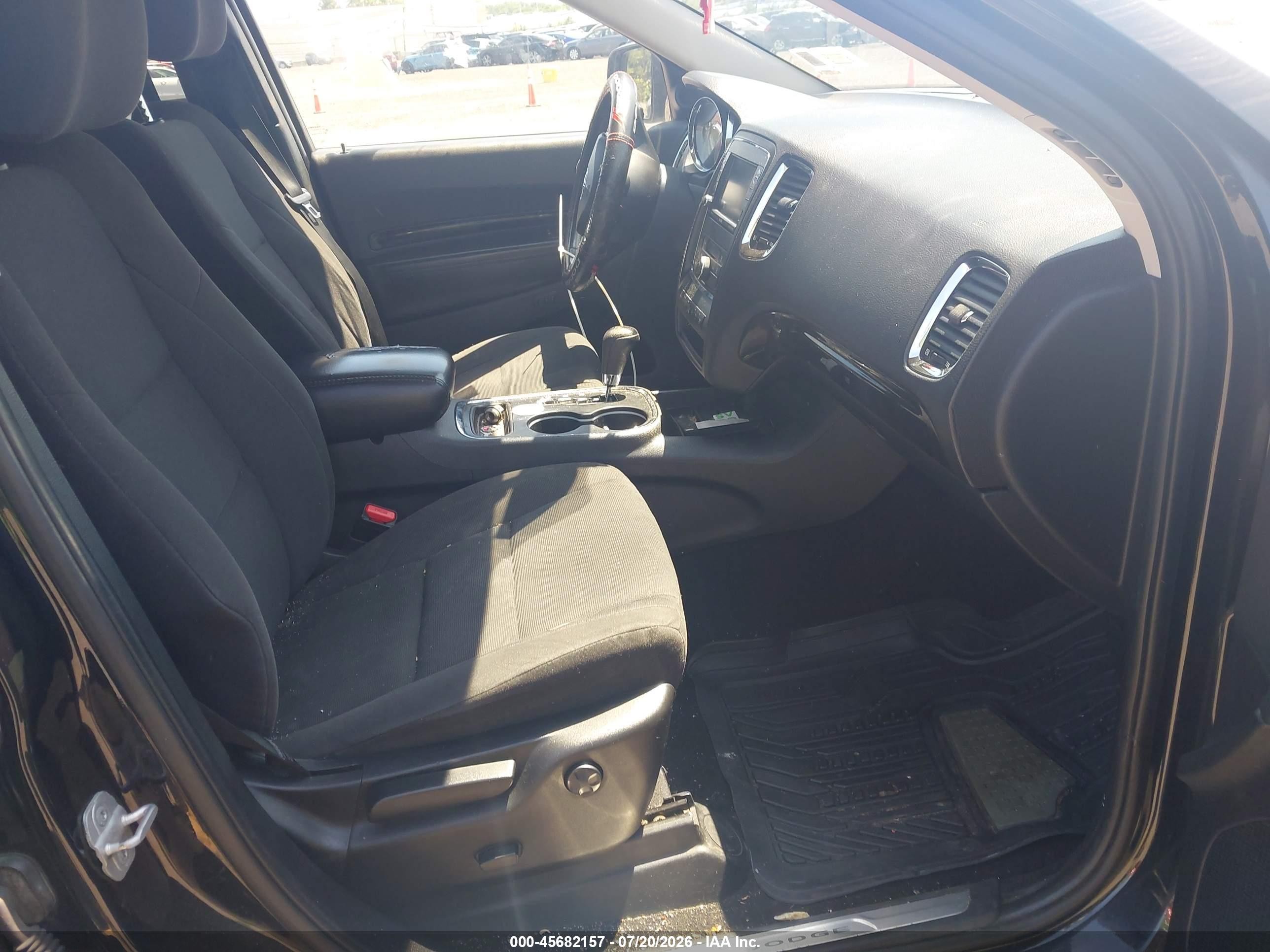 2012 Dodge Durango Crew Black vin: 1C4RDJDGXCC113885