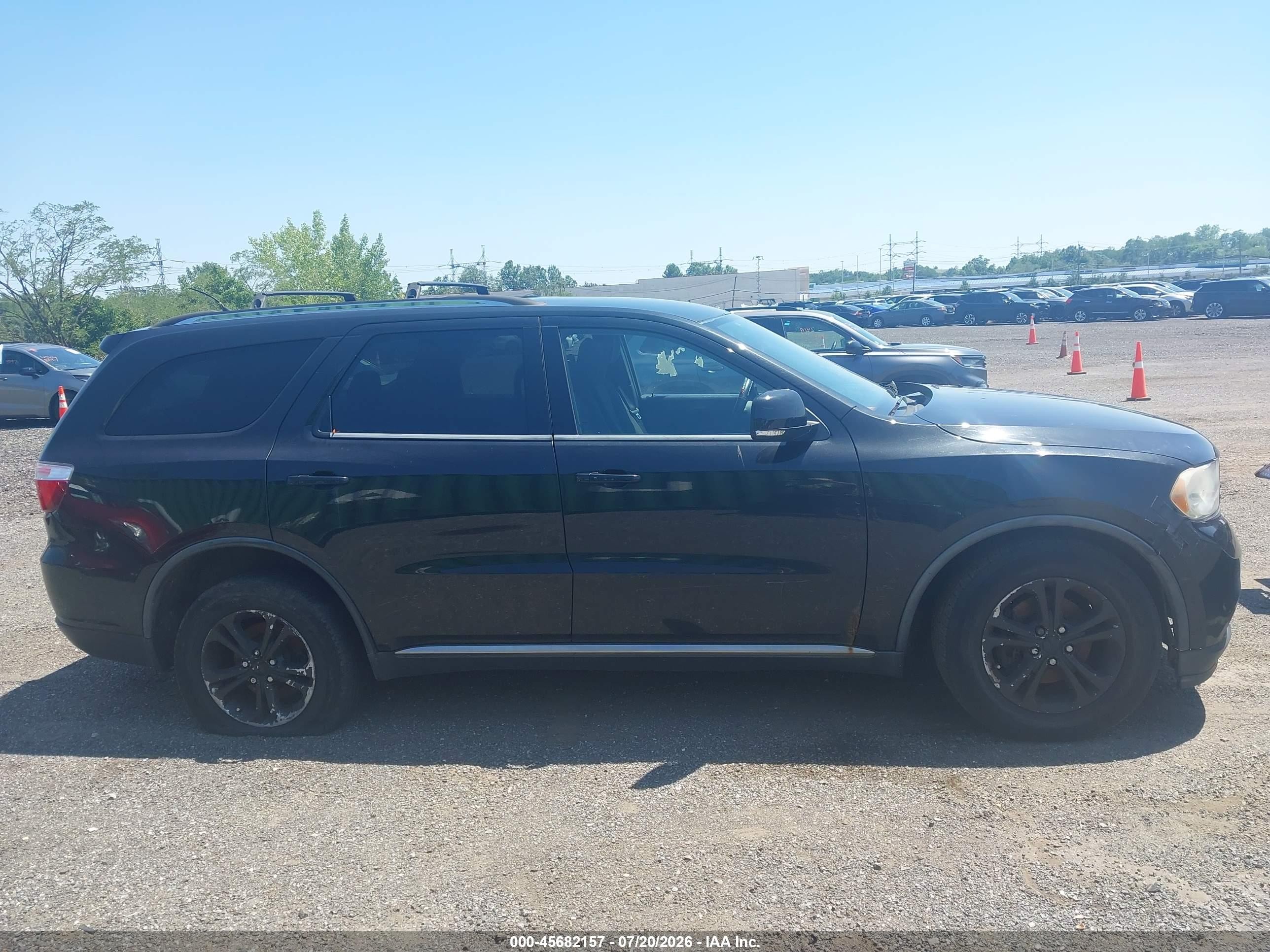 2012 Dodge Durango Crew Black vin: 1C4RDJDGXCC113885