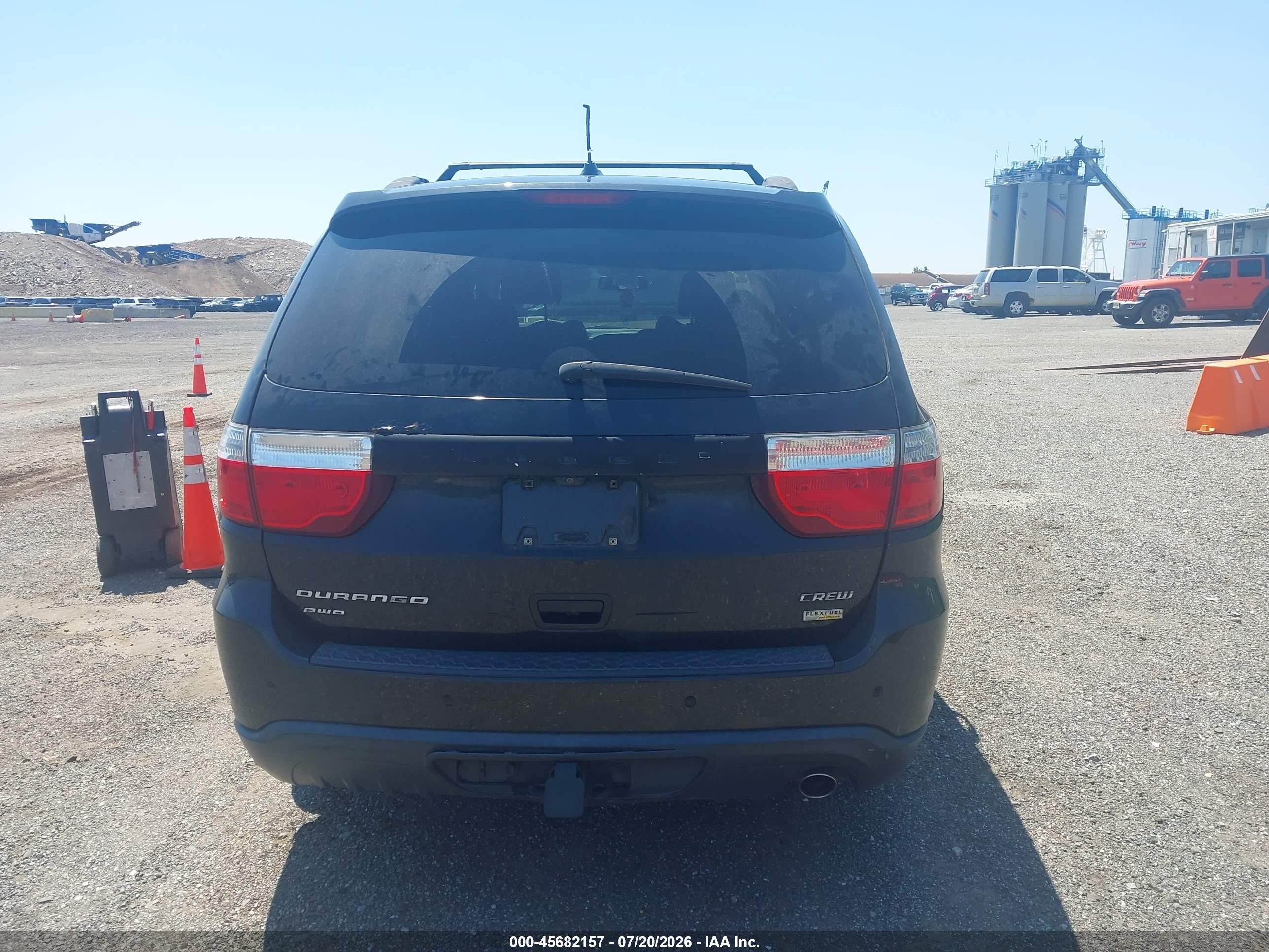 2012 Dodge Durango Crew Black vin: 1C4RDJDGXCC113885