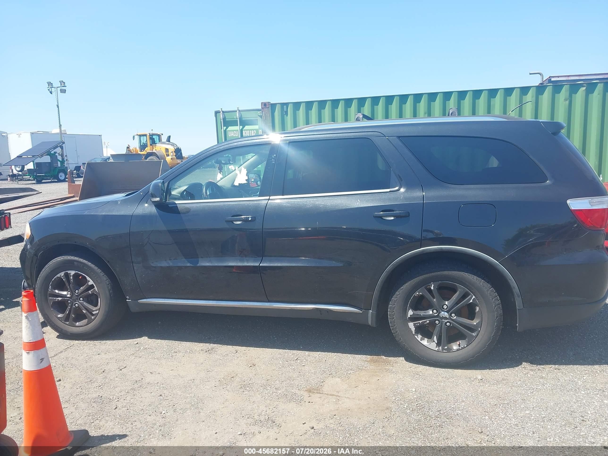 2012 Dodge Durango Crew Black vin: 1C4RDJDGXCC113885