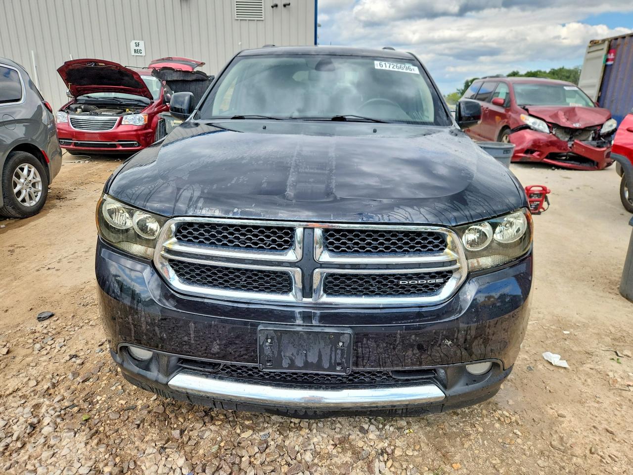 2012 Dodge Durango Crew Black vin: 1C4RDJDGXCC147700
