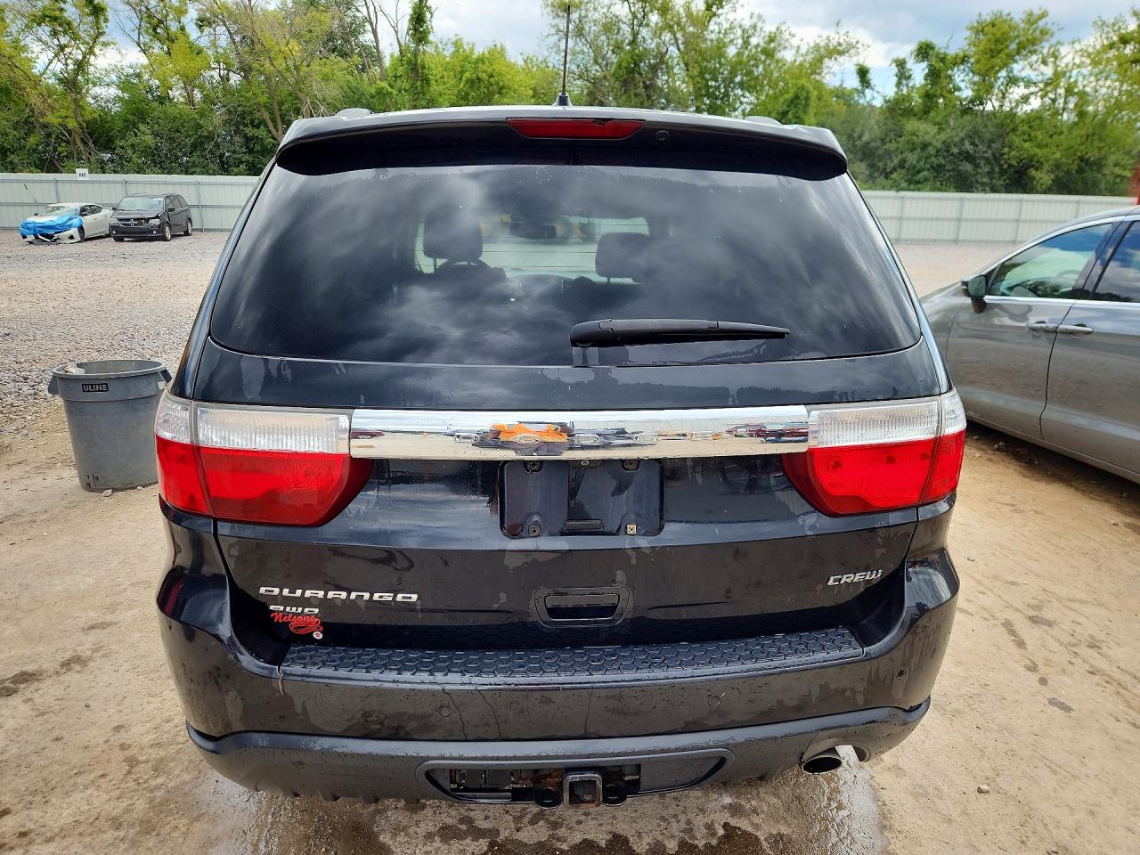 2012 Dodge Durango Crew Black vin: 1C4RDJDGXCC147700