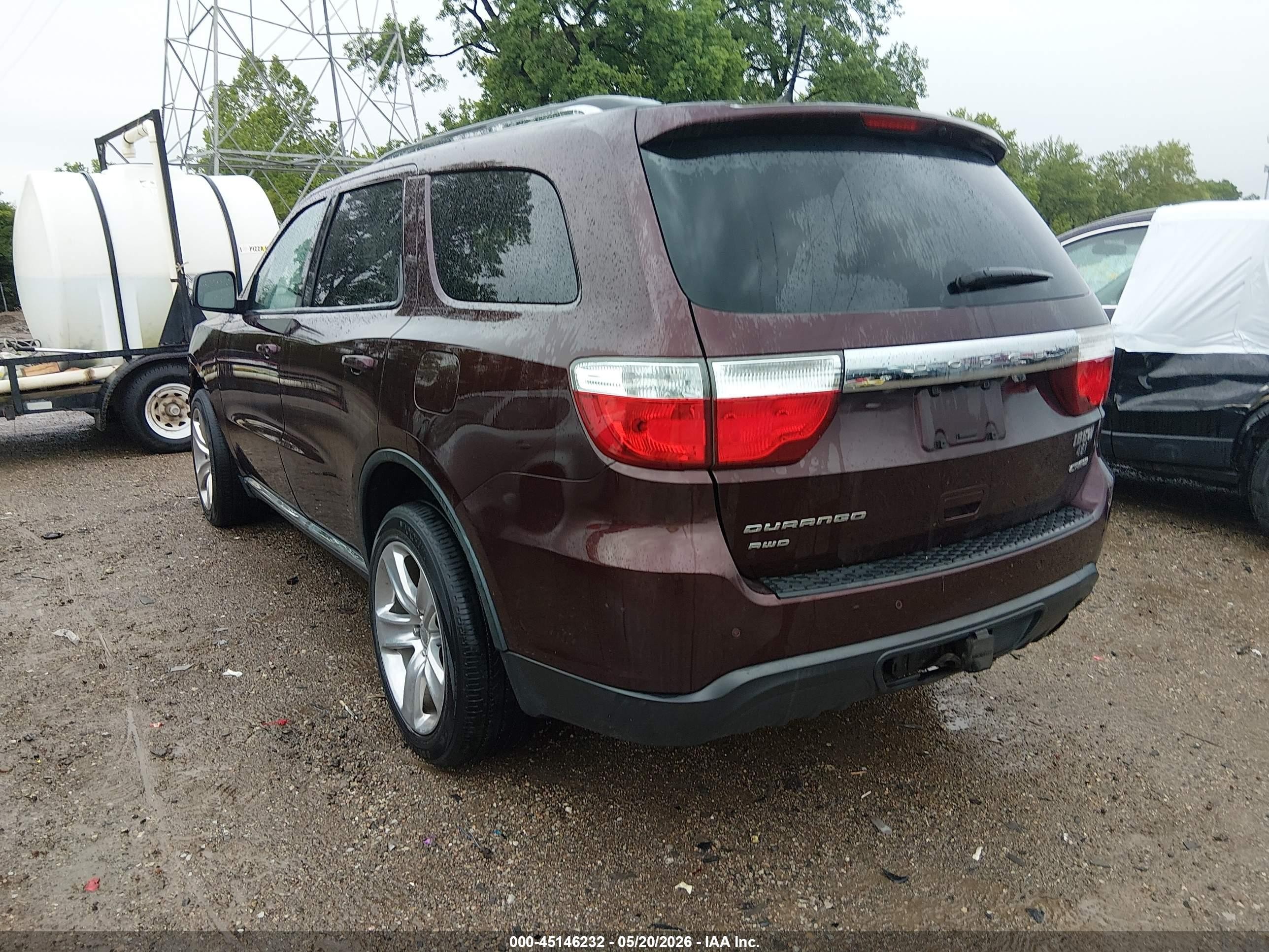 2012 Dodge Durango Crew Red vin: 1C4RDJDGXCC337268