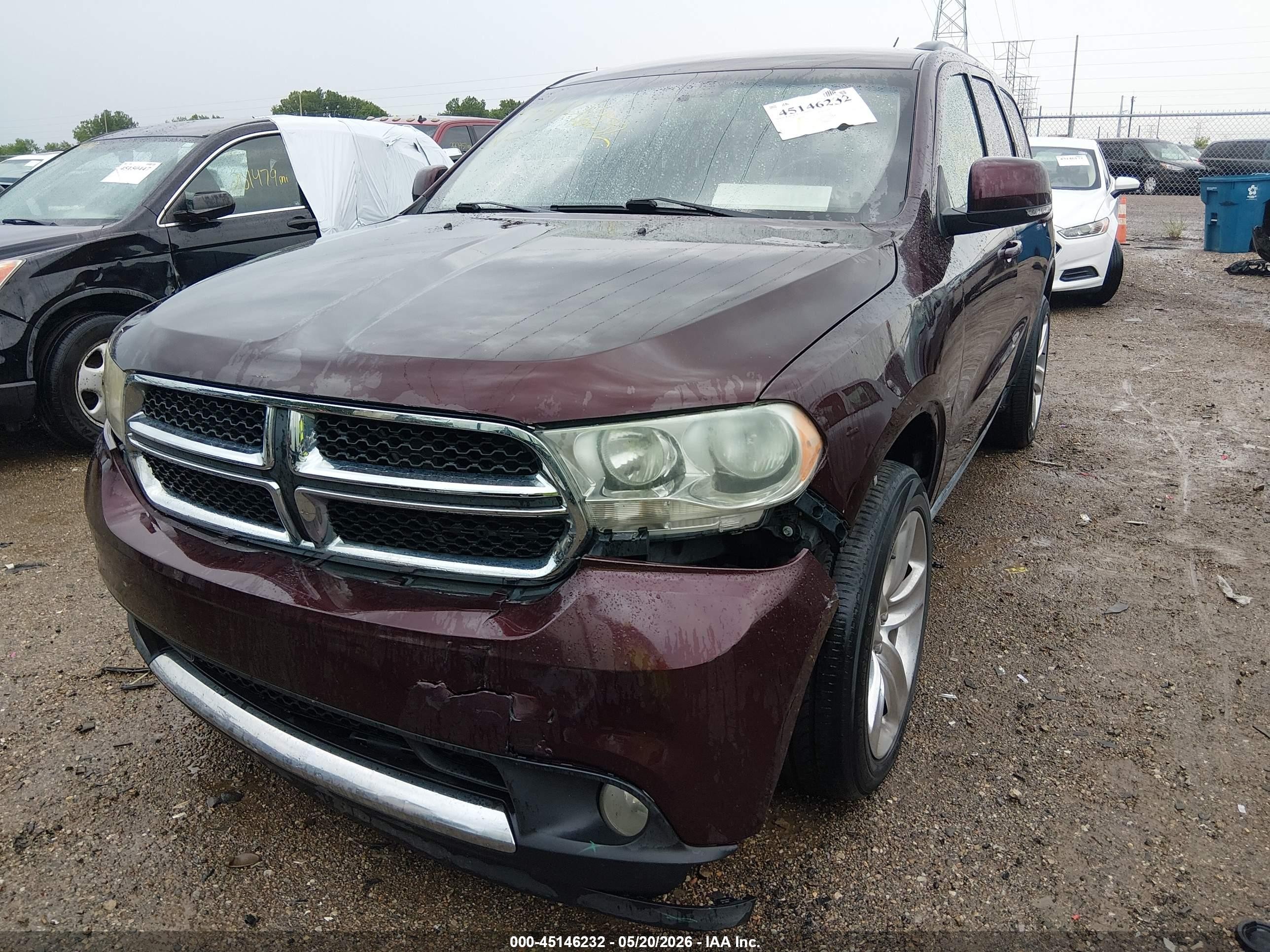 2012 Dodge Durango Crew Red vin: 1C4RDJDGXCC337268