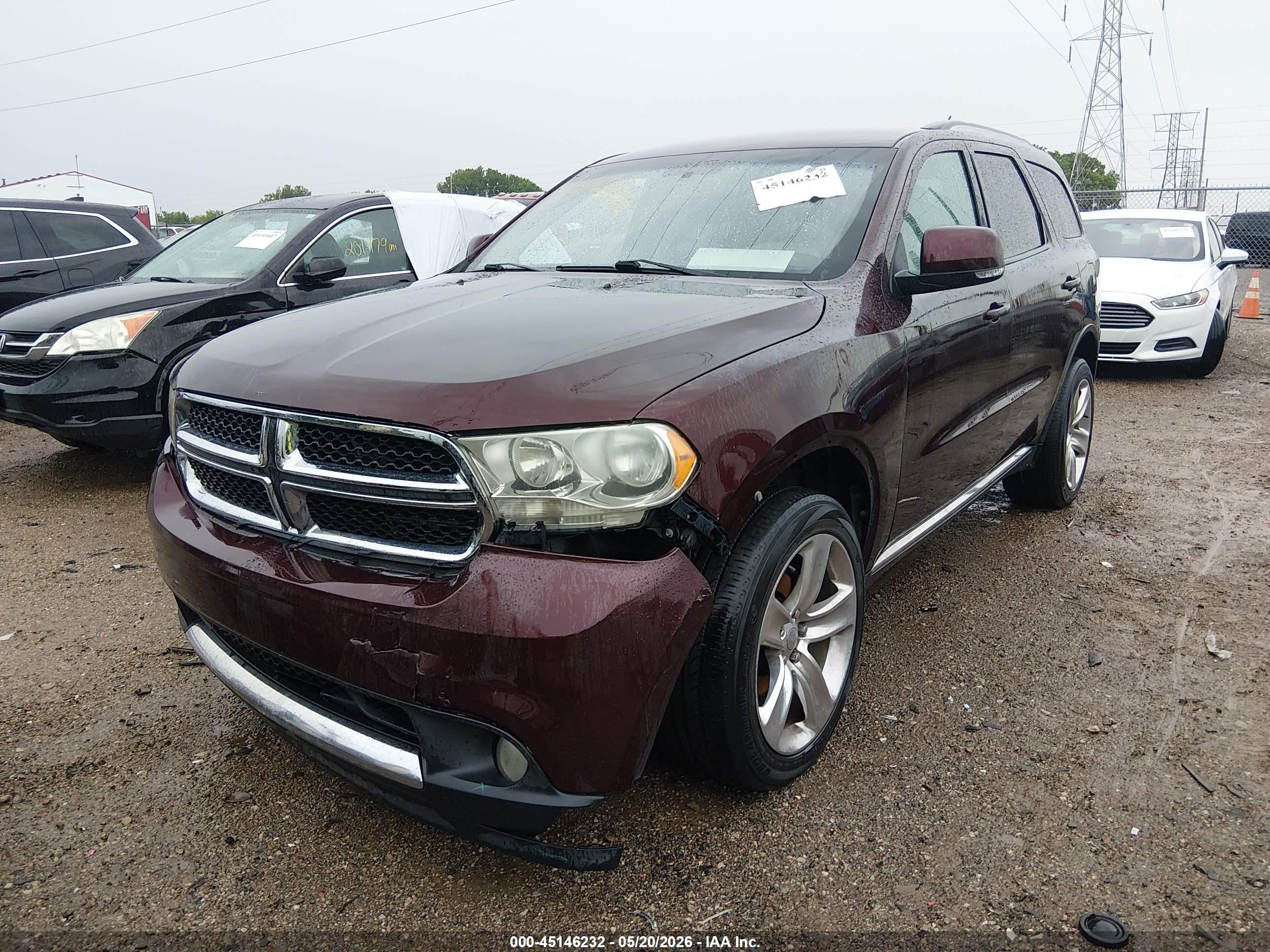 2012 Dodge Durango Crew Red vin: 1C4RDJDGXCC337268