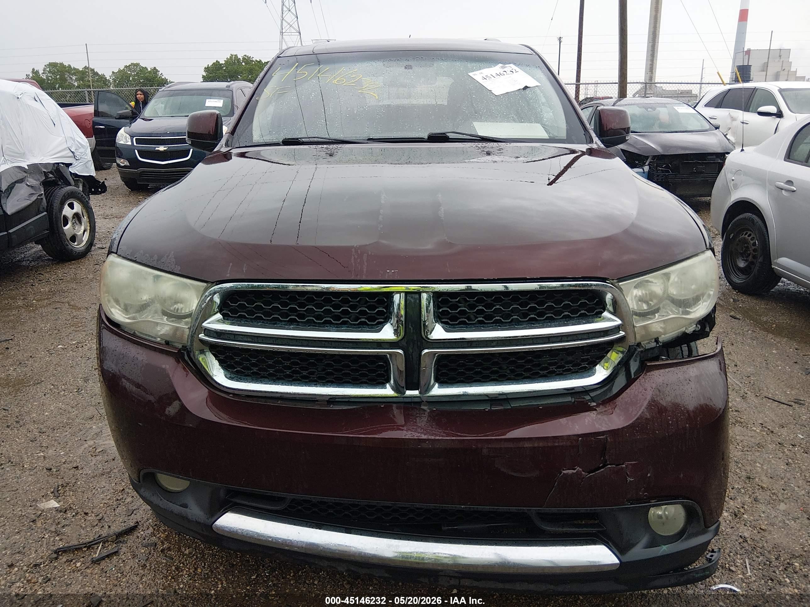 2012 Dodge Durango Crew Red vin: 1C4RDJDGXCC337268