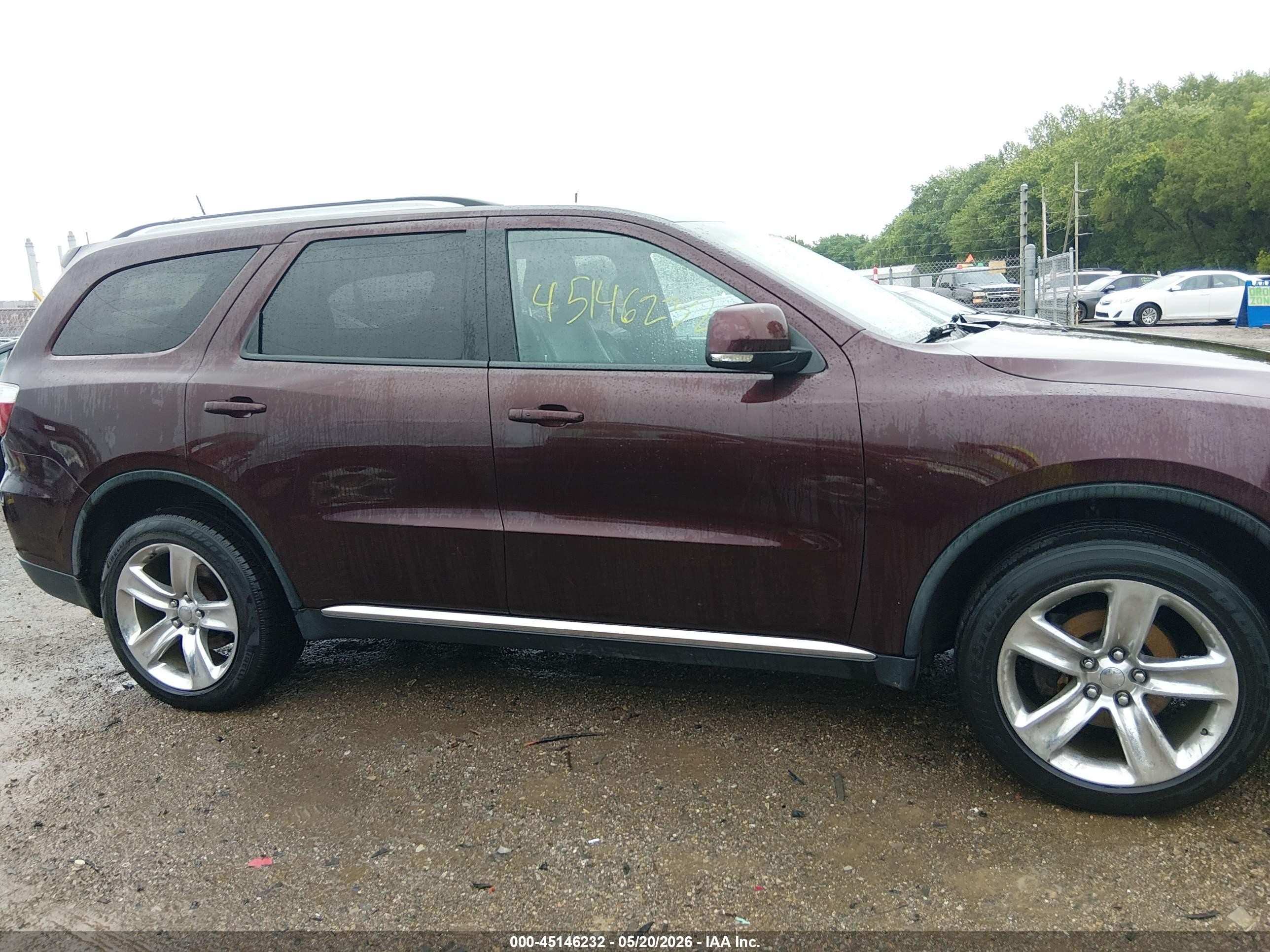 2012 Dodge Durango Crew Red vin: 1C4RDJDGXCC337268