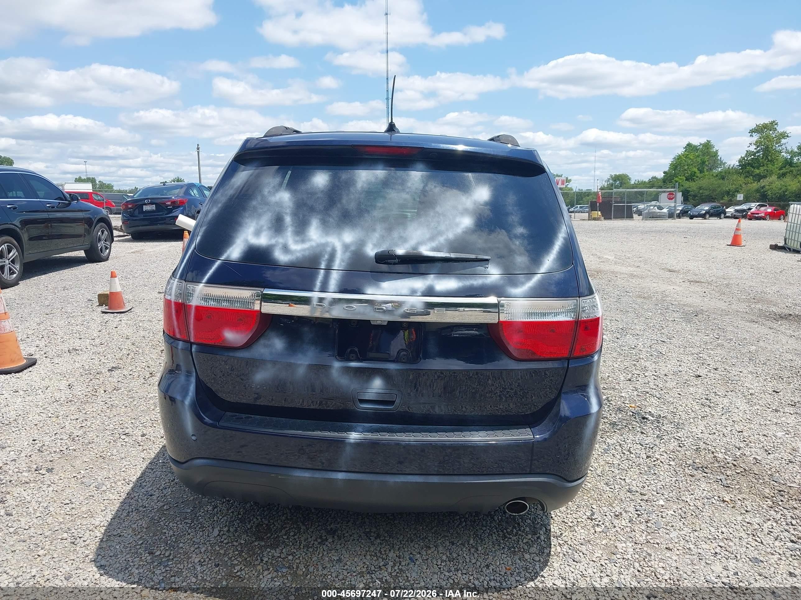 2013 Dodge Durango Crew Синий vin: 1C4RDJDGXDC616558