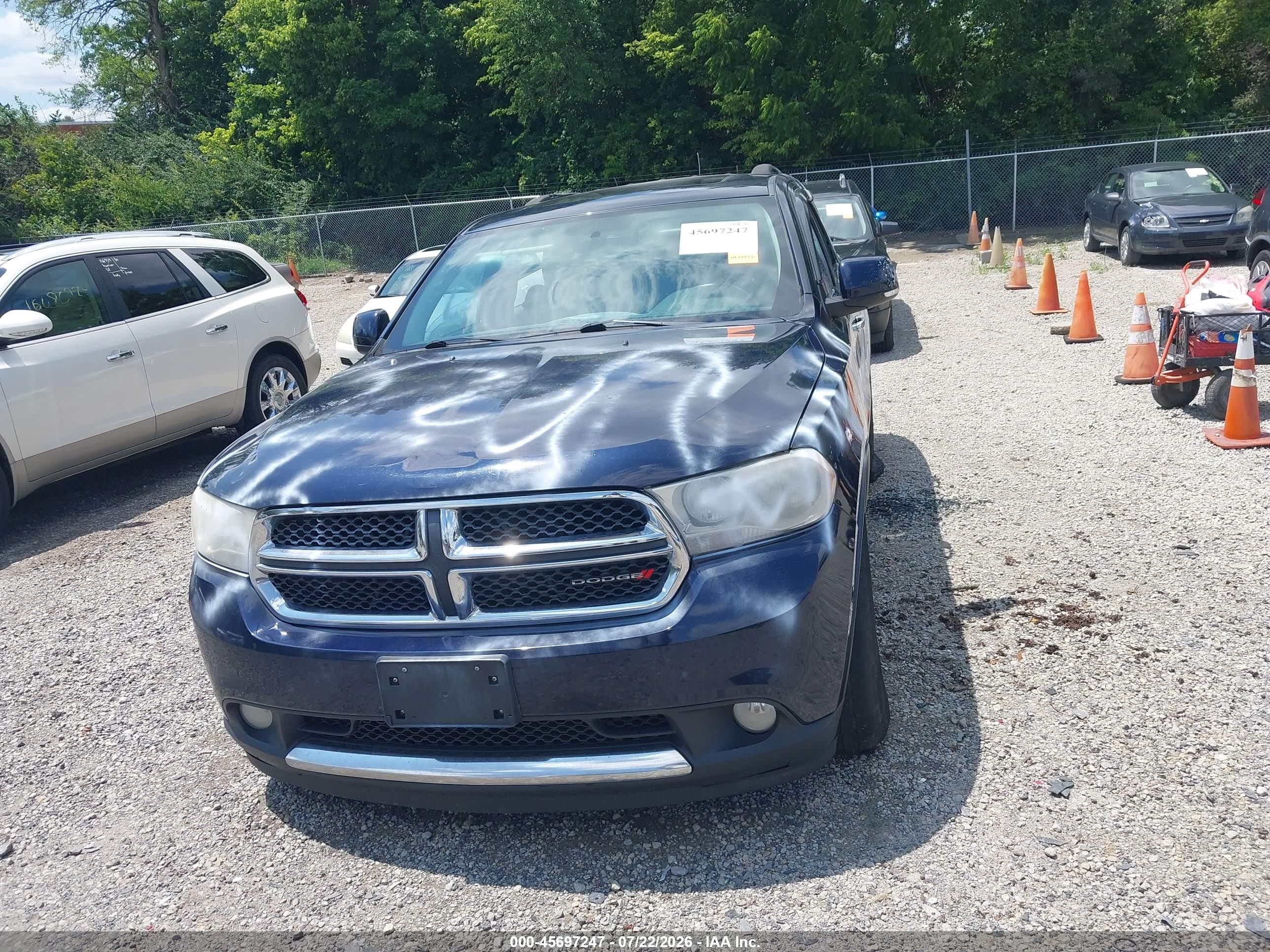 2013 Dodge Durango Crew Синий vin: 1C4RDJDGXDC616558