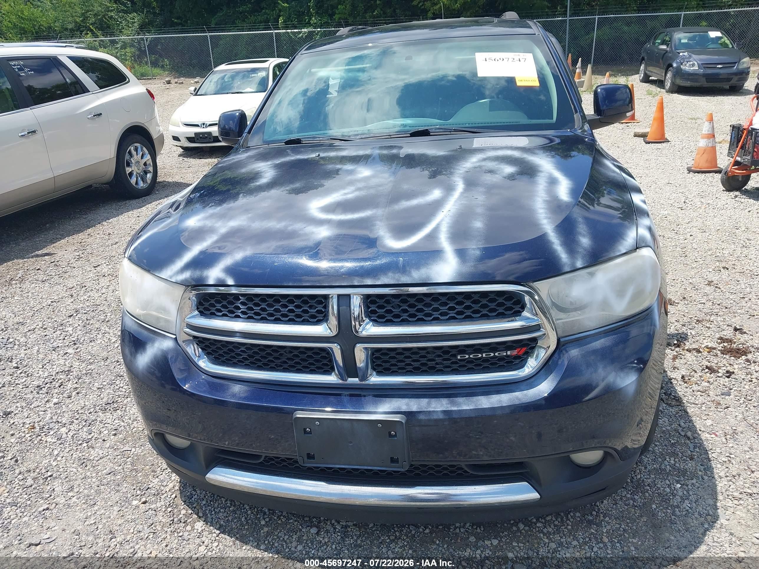 2013 Dodge Durango Crew Синий vin: 1C4RDJDGXDC616558