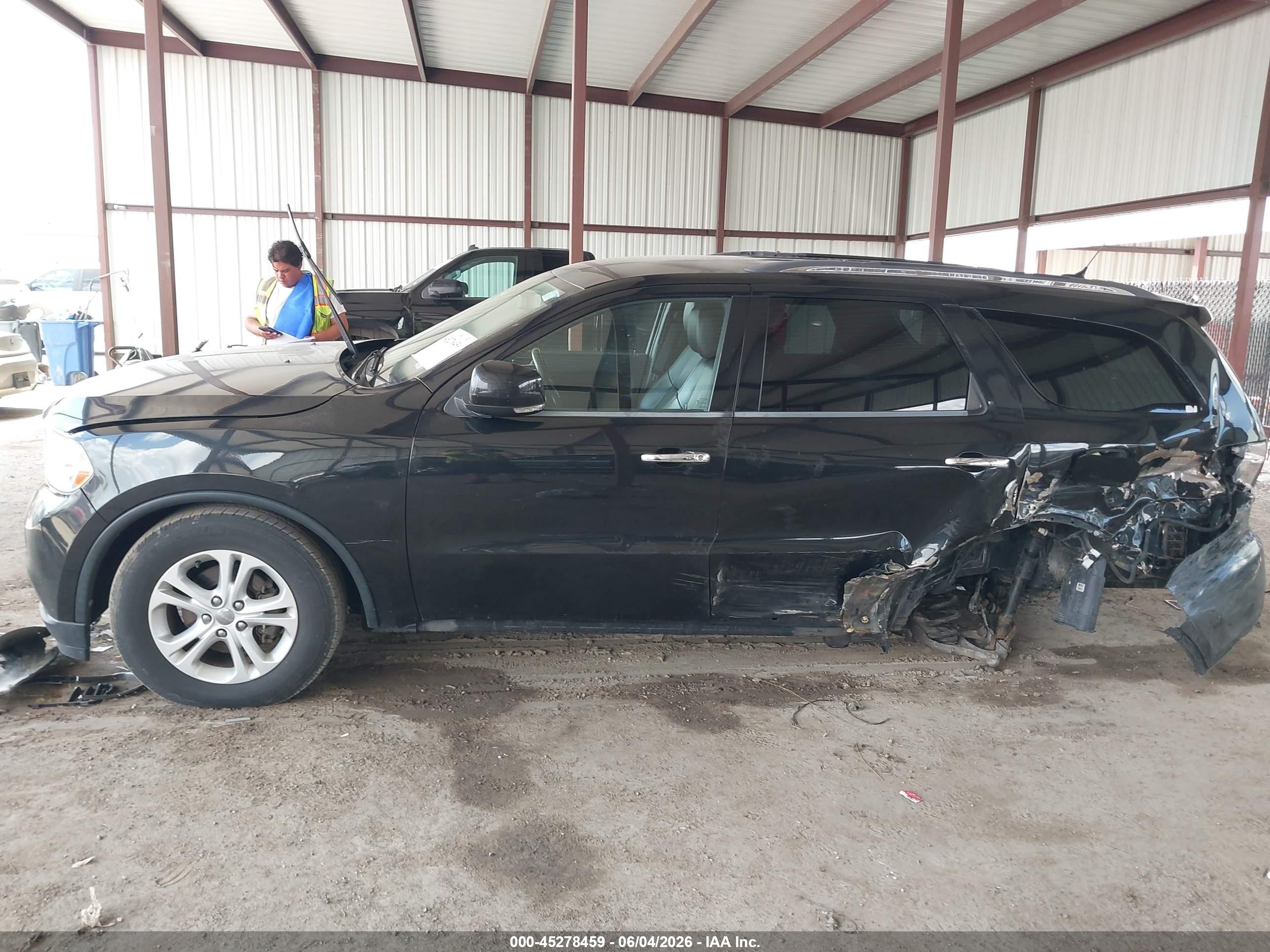 2013 Dodge Durango Crew Black vin: 1C4RDJDGXDC657482