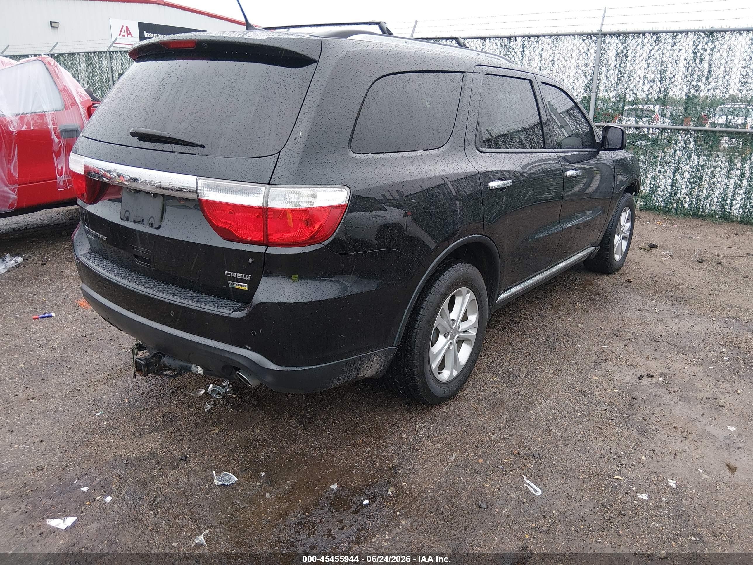 2013 Dodge Durango Crew Black vin: 1C4RDJDGXDC673357