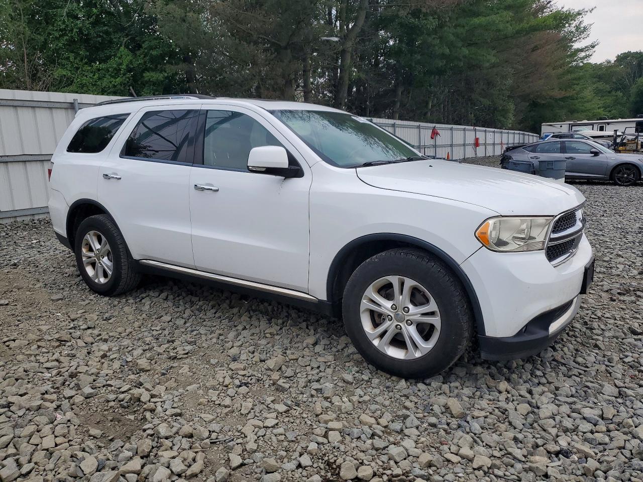 2013 Dodge Durango Crew White vin: 1C4RDJDGXDC677439