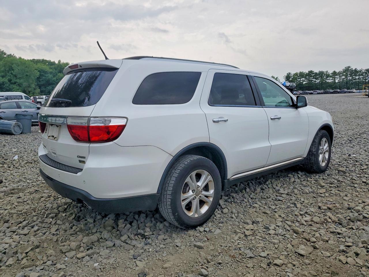 2013 Dodge Durango Crew White vin: 1C4RDJDGXDC677439