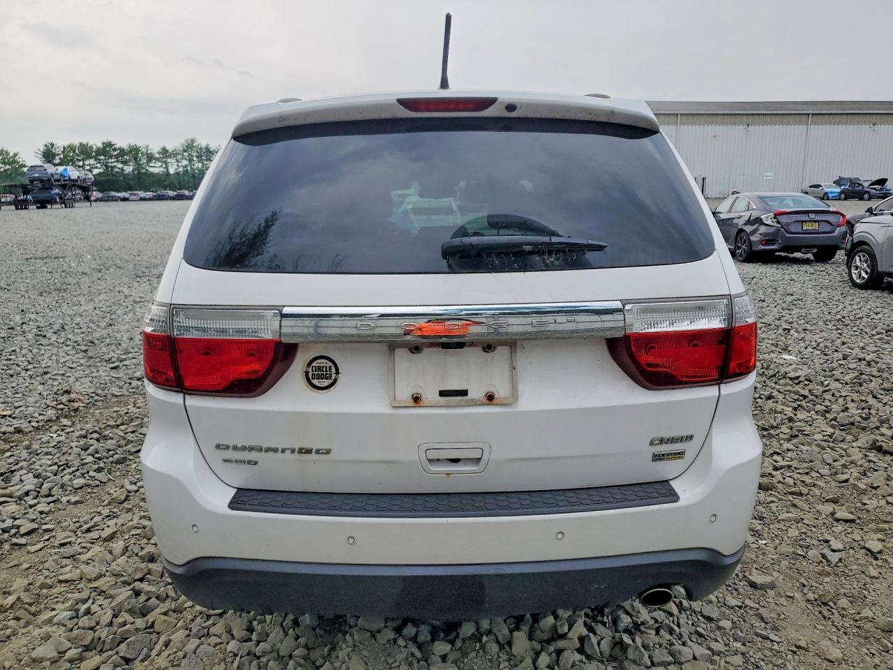2013 Dodge Durango Crew White vin: 1C4RDJDGXDC677439