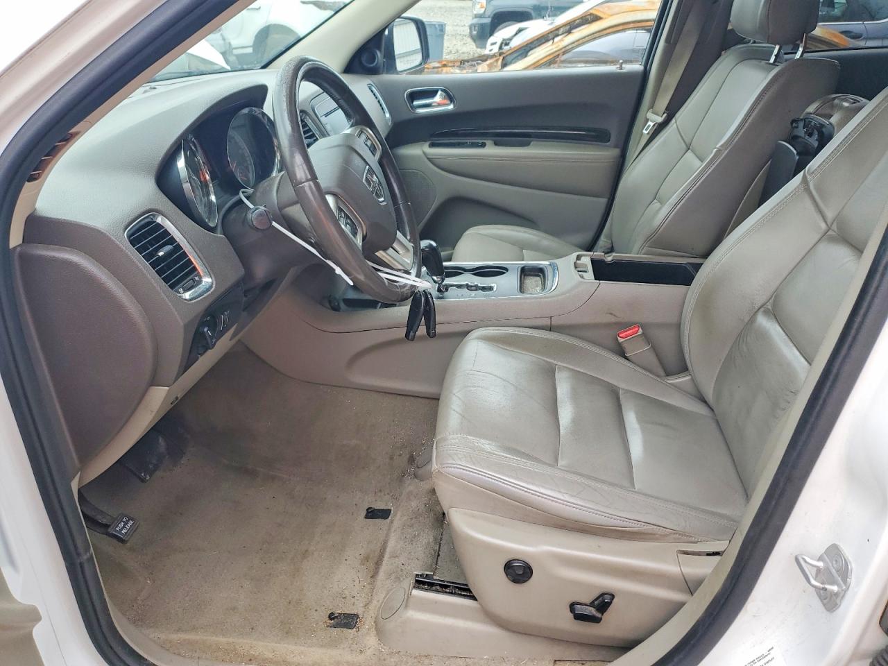 2013 Dodge Durango Crew White vin: 1C4RDJDGXDC677439