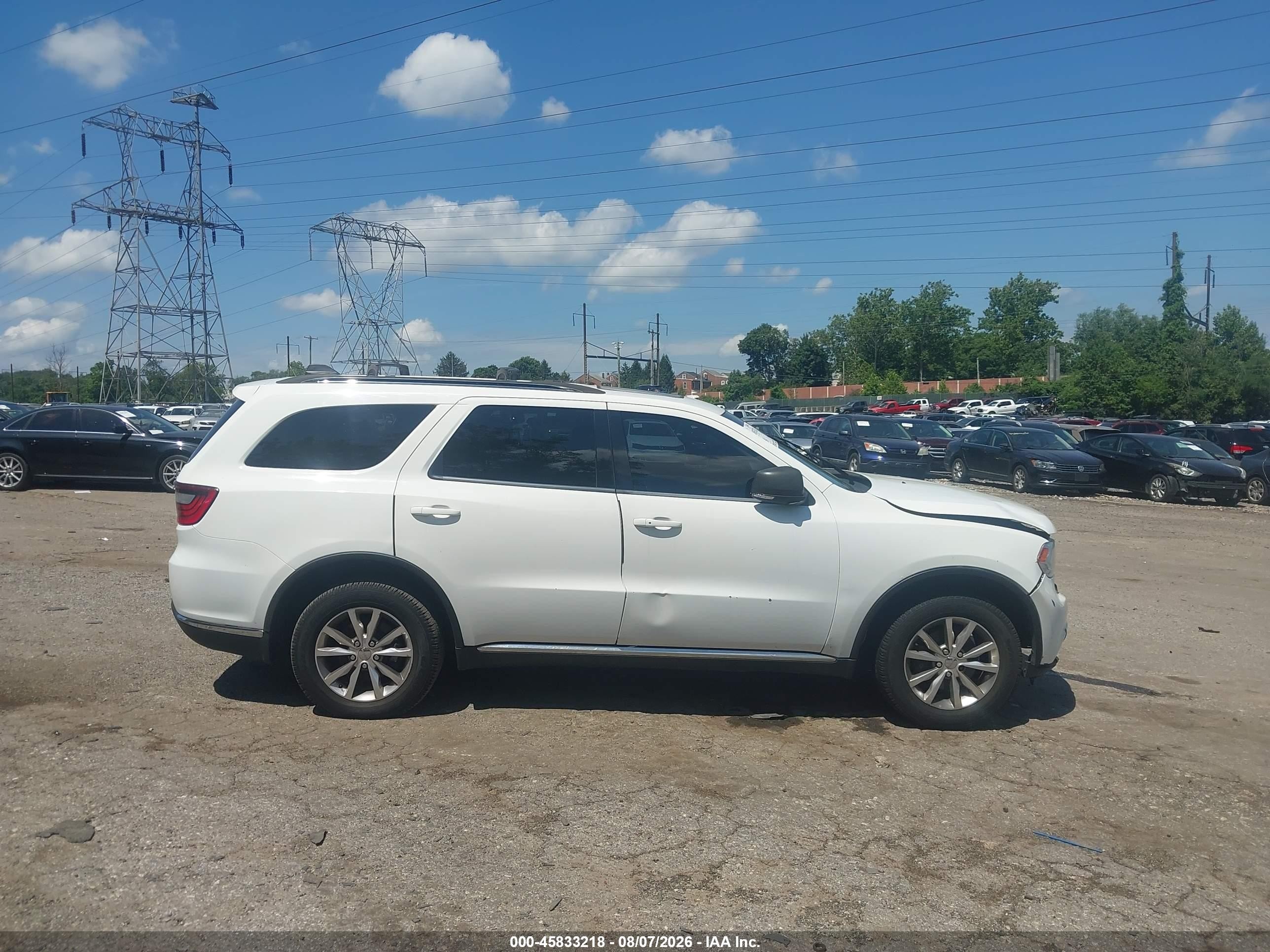 2014 Dodge Durango Limited White vin: 1C4RDJDGXEC449992