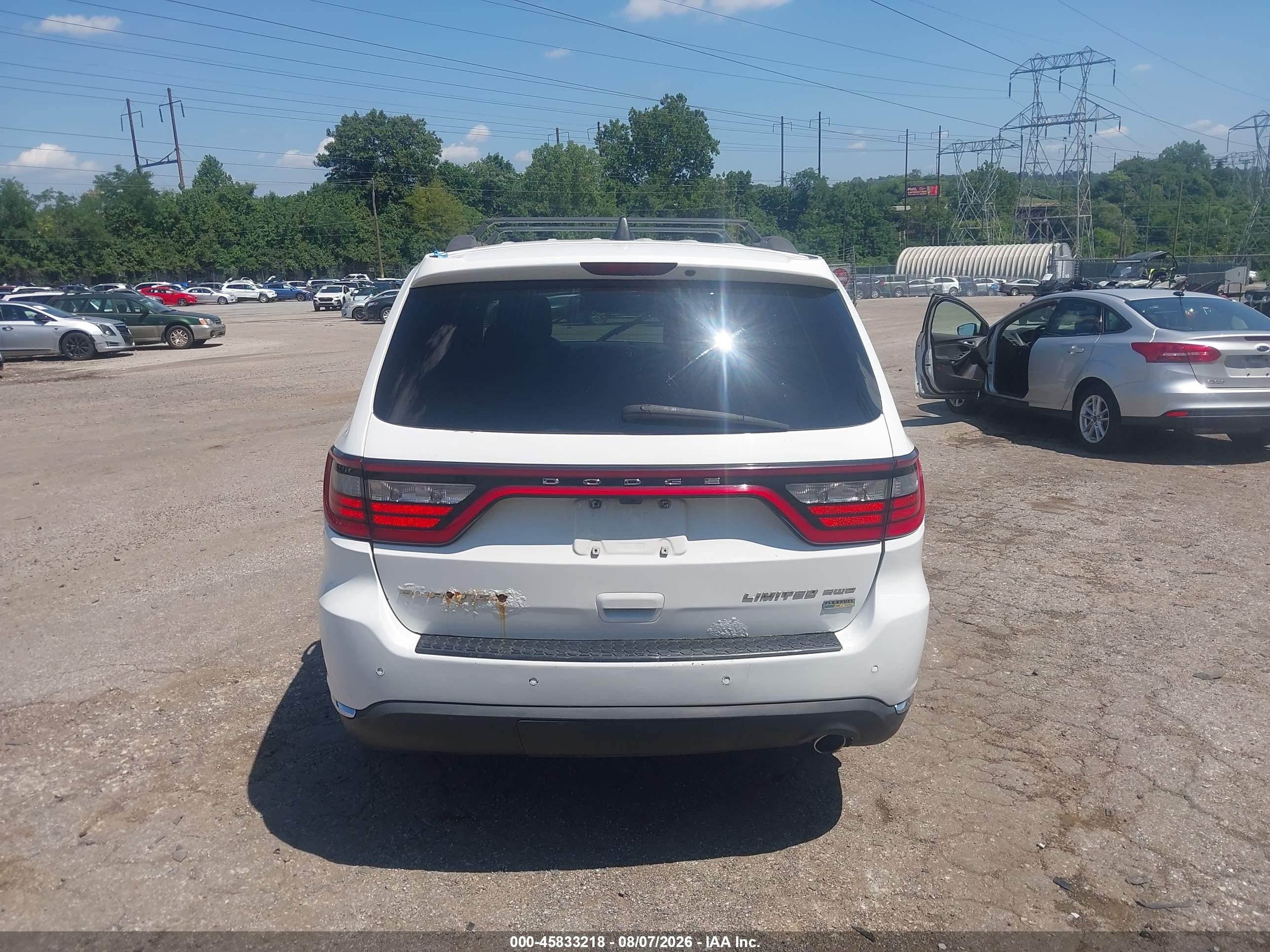 2014 Dodge Durango Limited White vin: 1C4RDJDGXEC449992