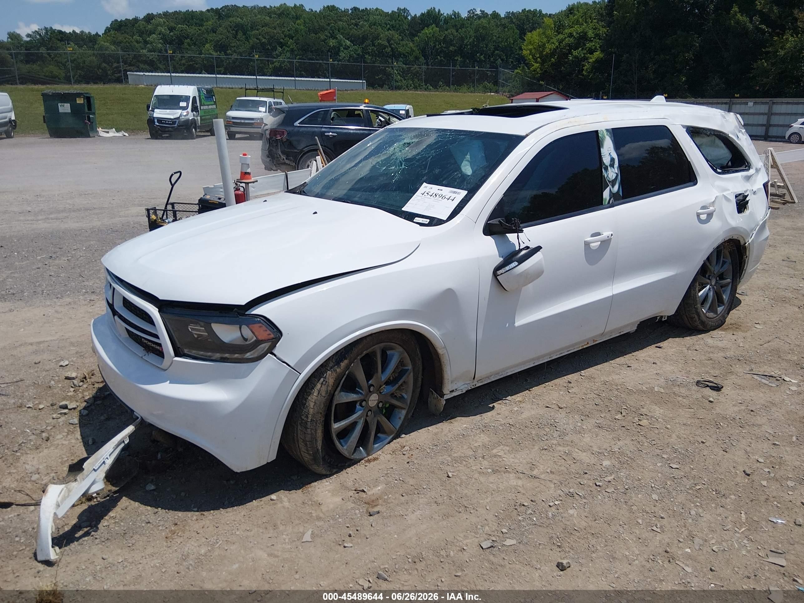 2014 Dodge Durango Limited White vin: 1C4RDJDGXEC971599