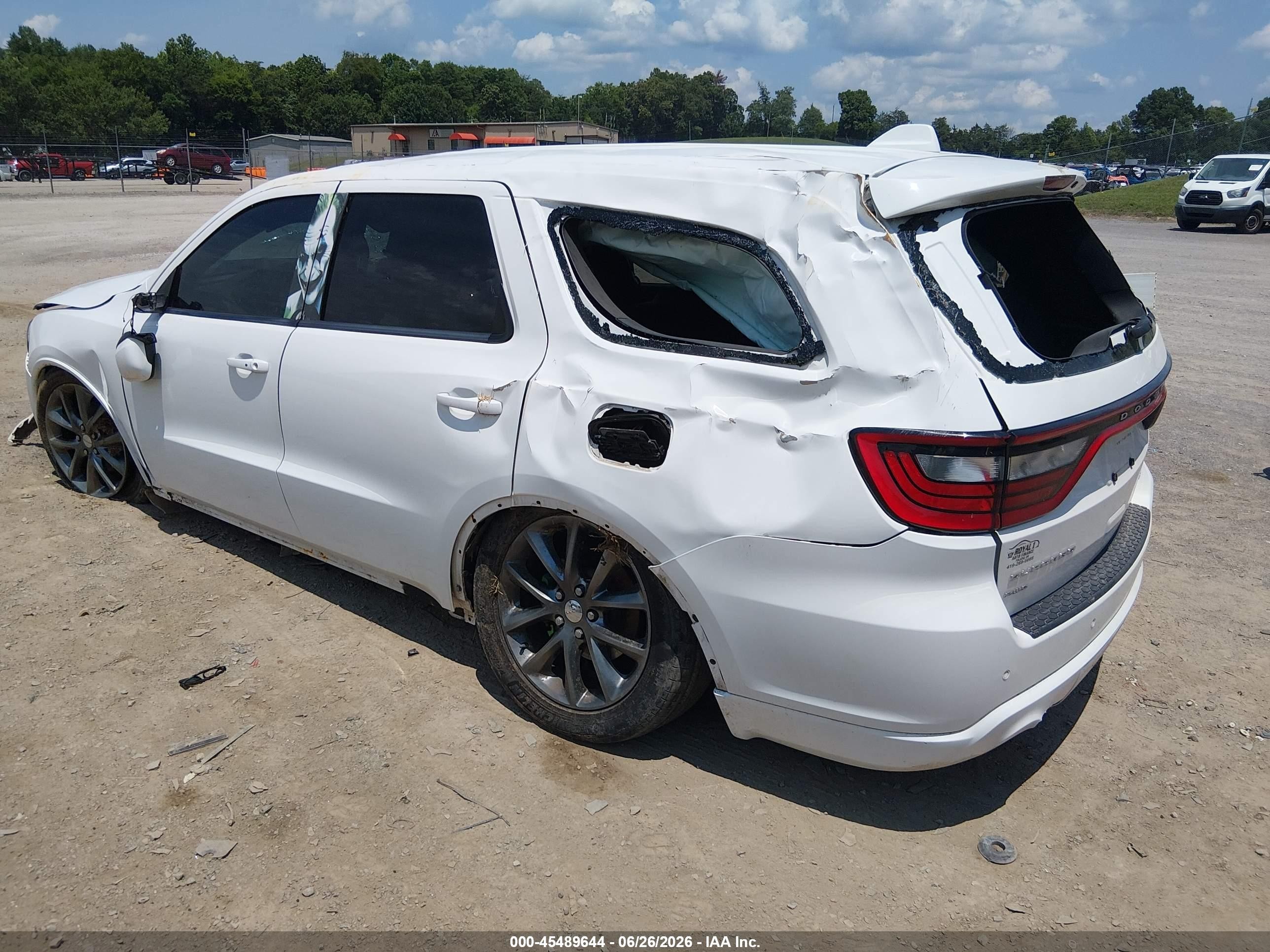 2014 Dodge Durango Limited White vin: 1C4RDJDGXEC971599