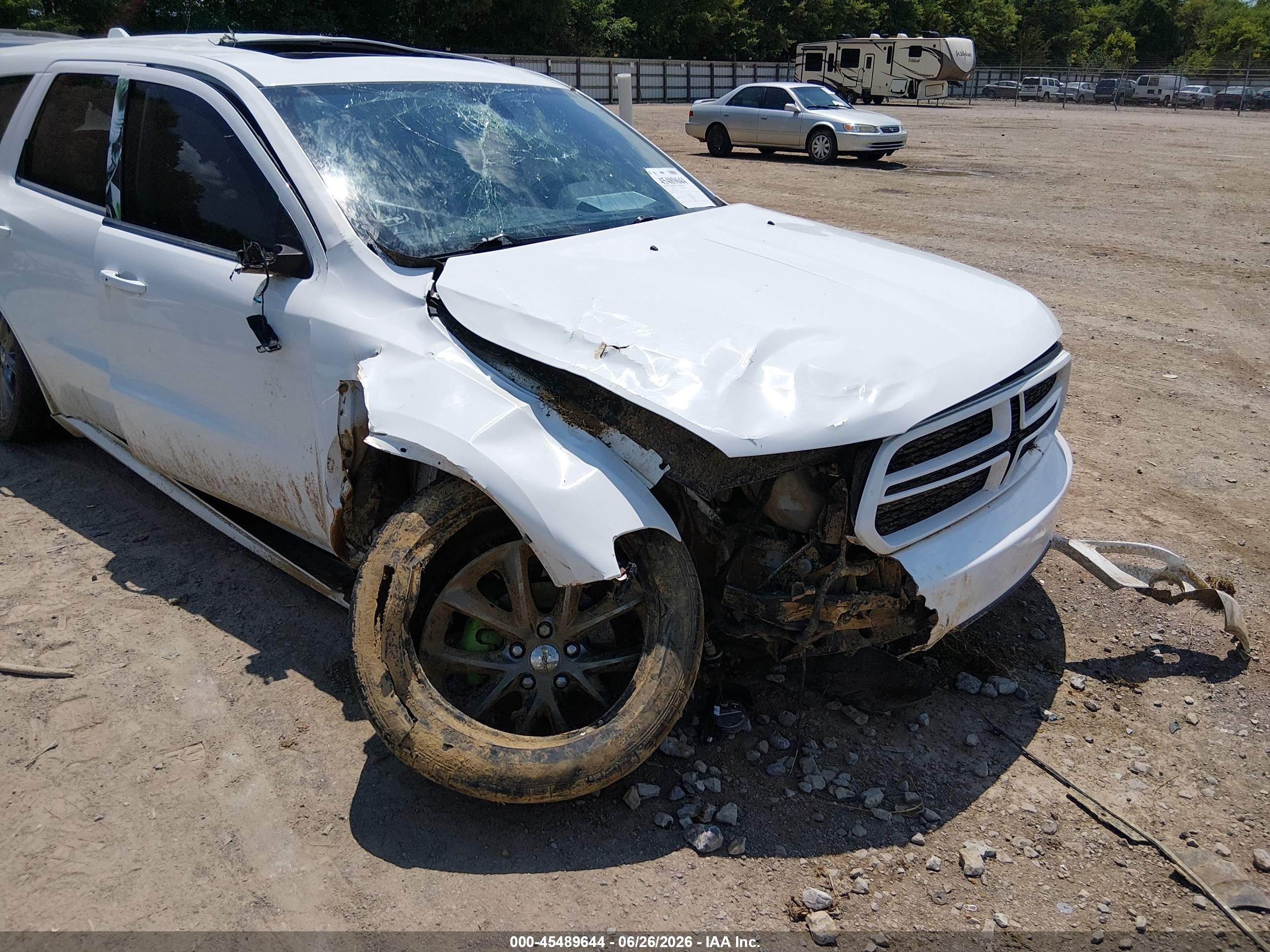2014 Dodge Durango Limited White vin: 1C4RDJDGXEC971599