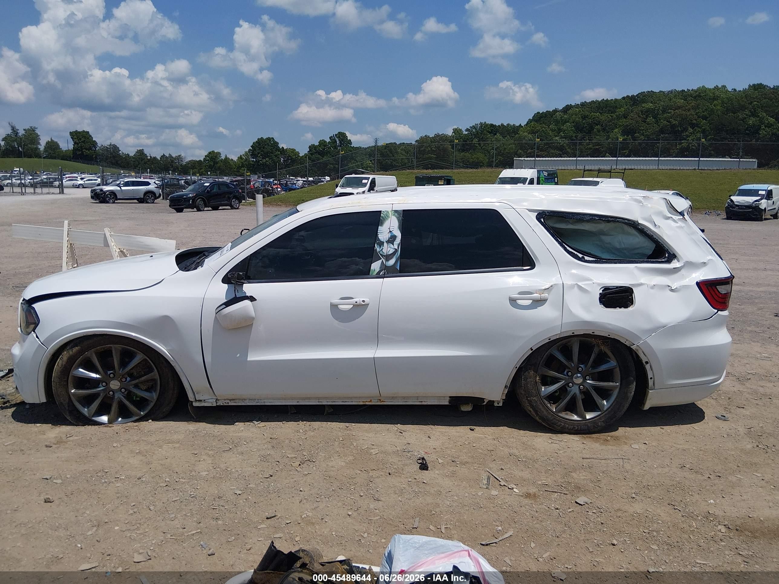 2014 Dodge Durango Limited White vin: 1C4RDJDGXEC971599