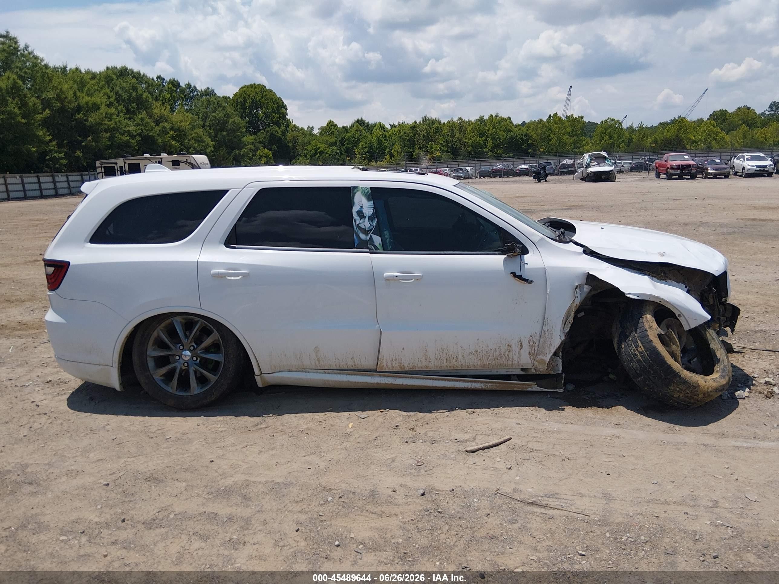 2014 Dodge Durango Limited White vin: 1C4RDJDGXEC971599
