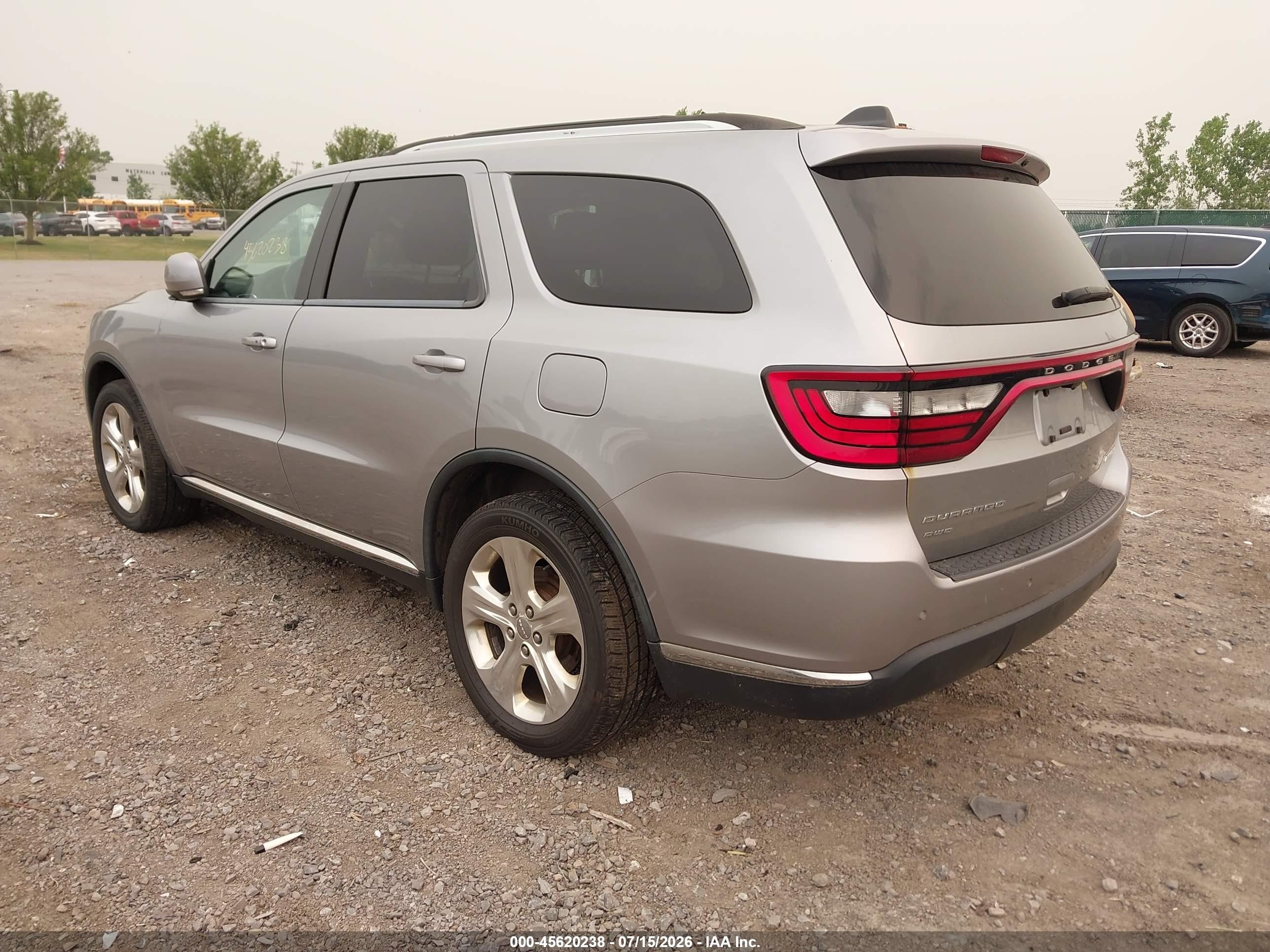 2014 Dodge Durango Limited Silver vin: 1C4RDJDGXEC973482