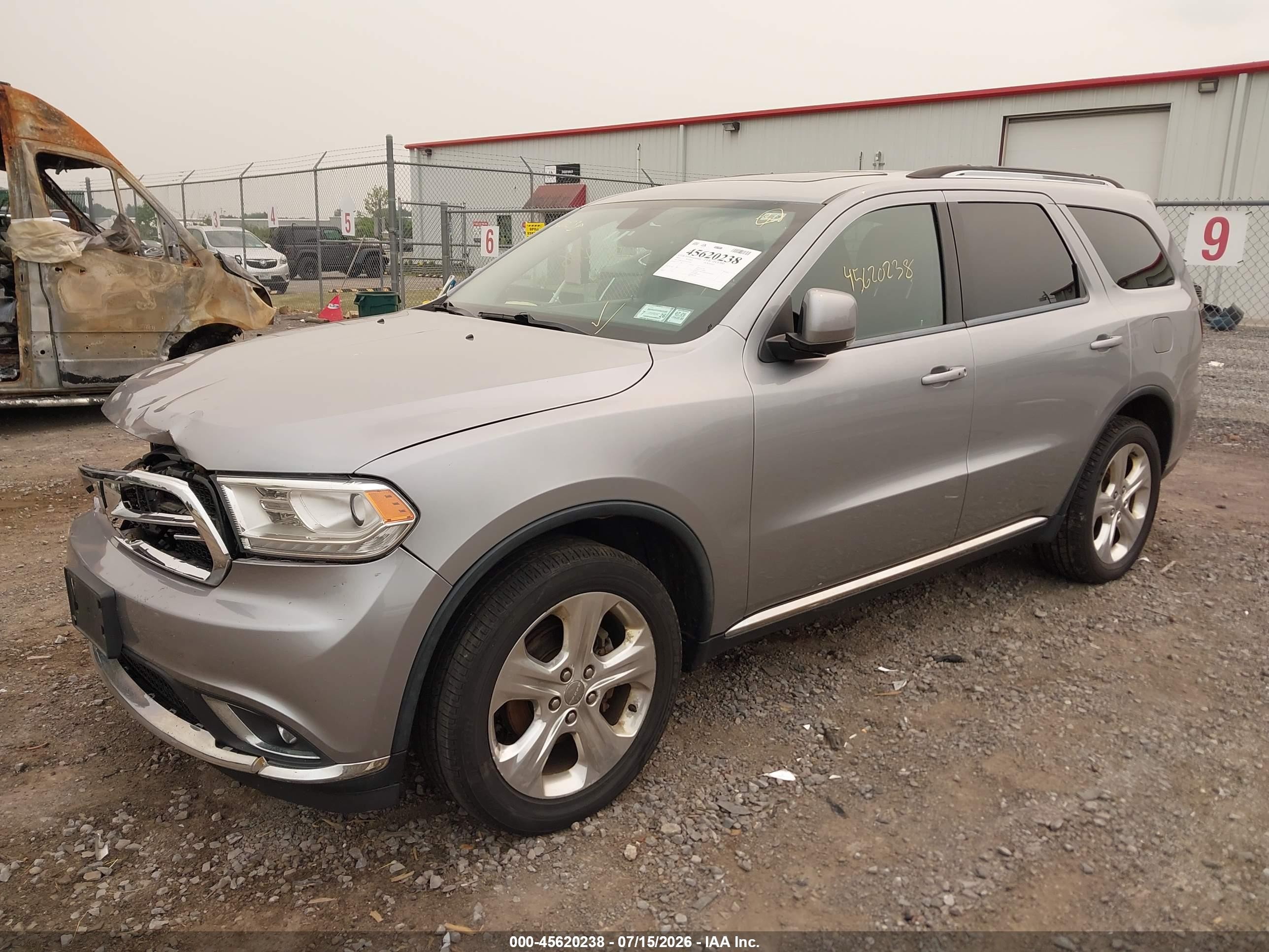 2014 Dodge Durango Limited Silver vin: 1C4RDJDGXEC973482