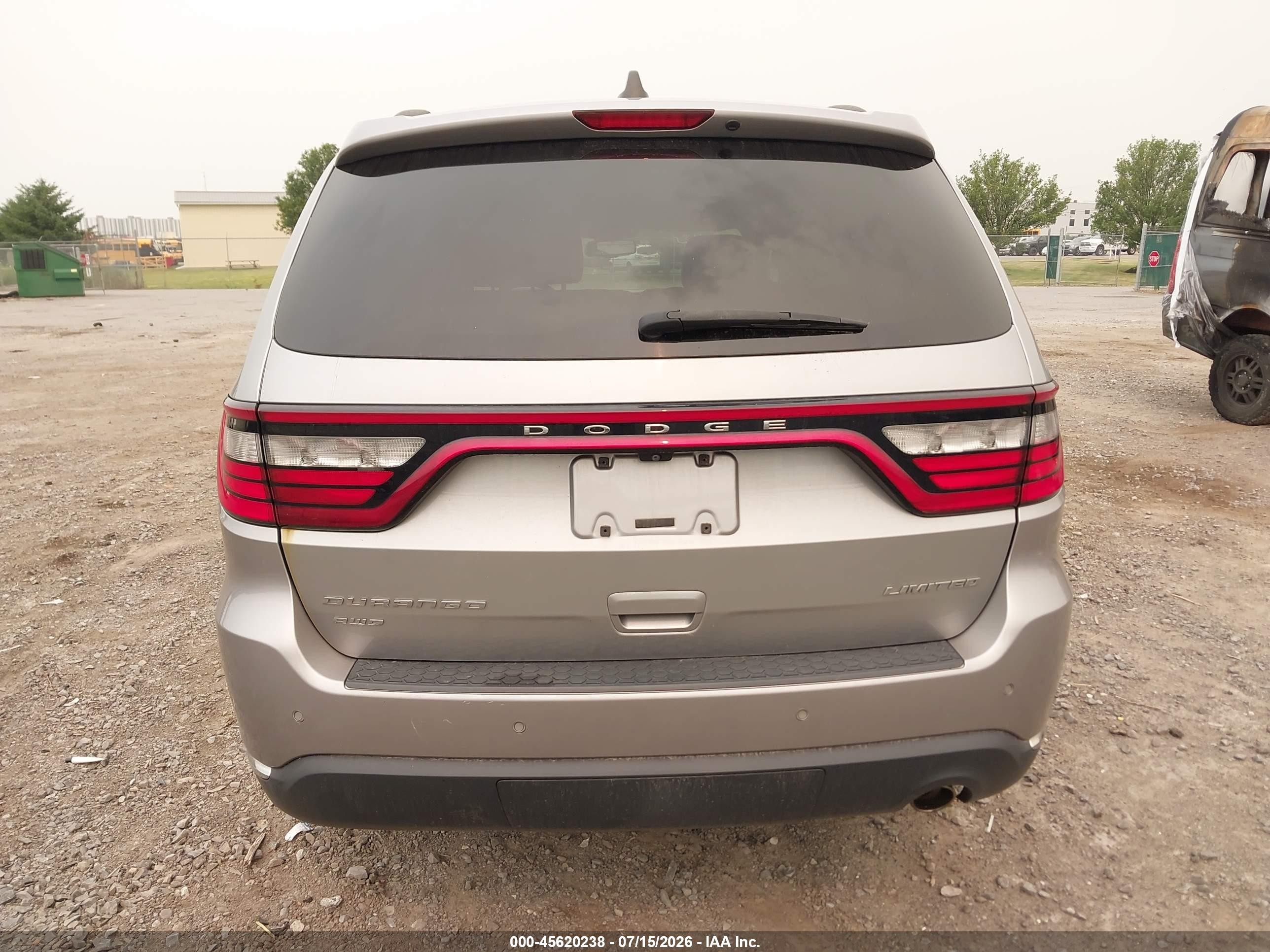 2014 Dodge Durango Limited Silver vin: 1C4RDJDGXEC973482