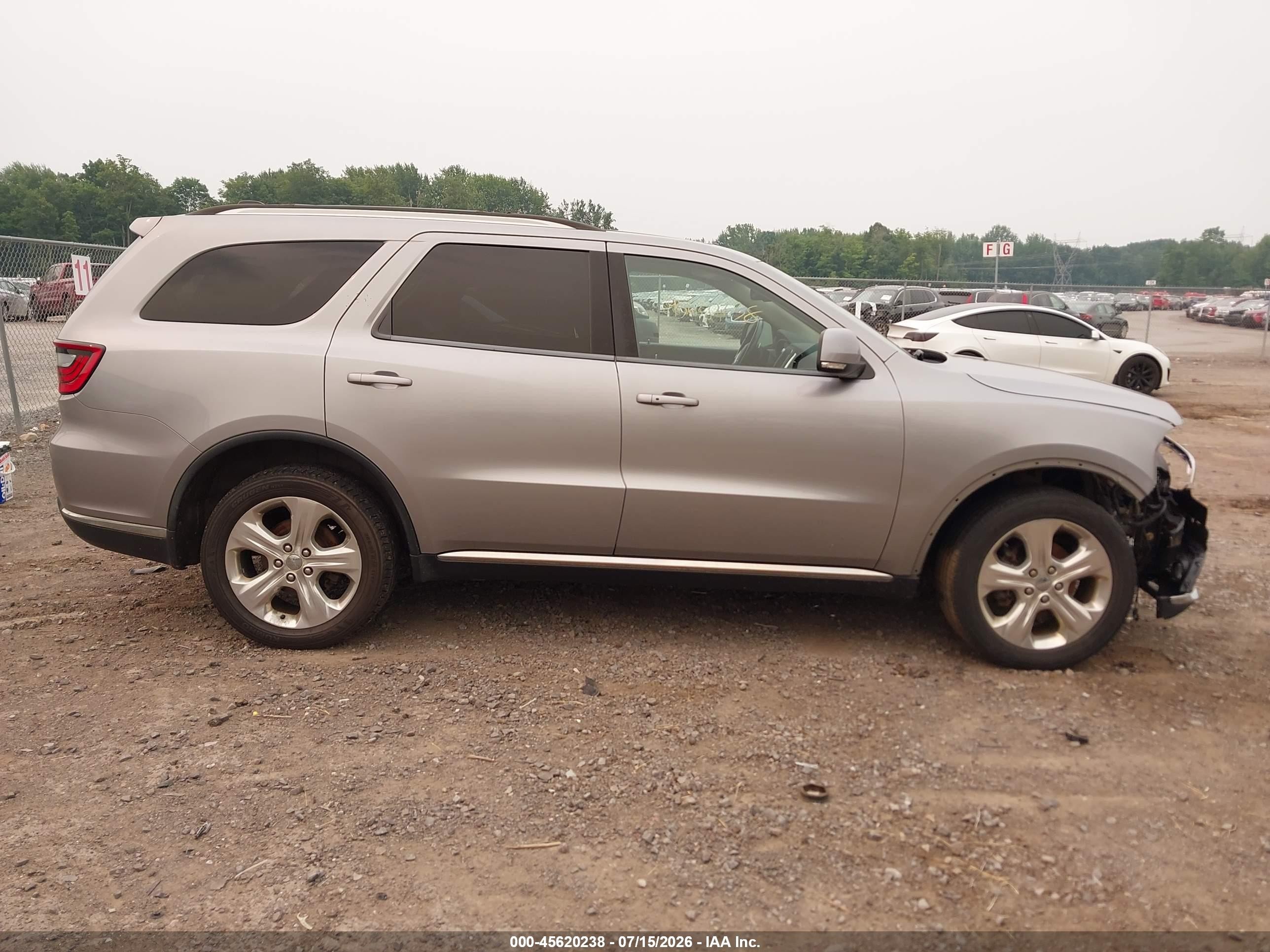 2014 Dodge Durango Limited Silver vin: 1C4RDJDGXEC973482