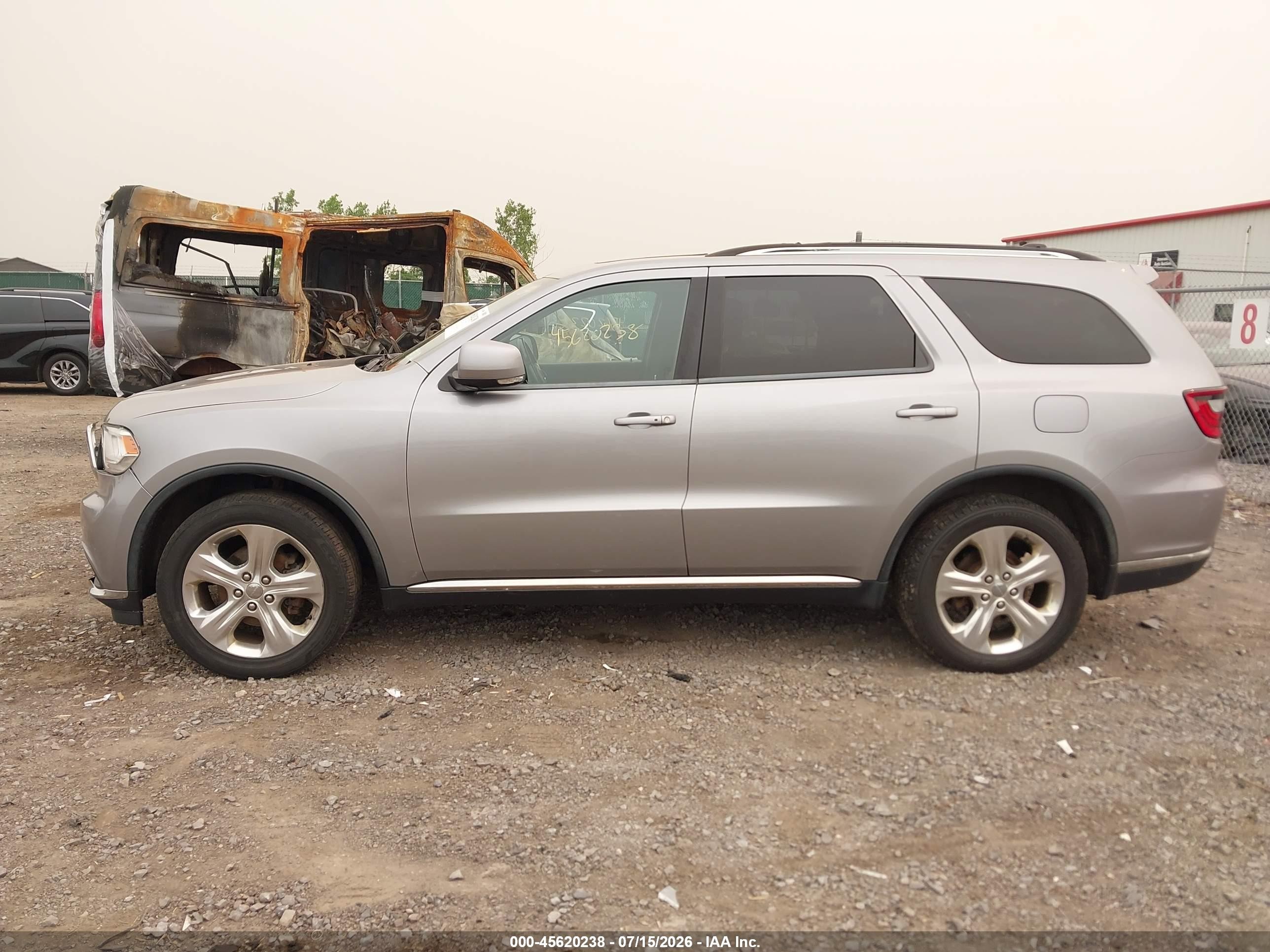 2014 Dodge Durango Limited Silver vin: 1C4RDJDGXEC973482