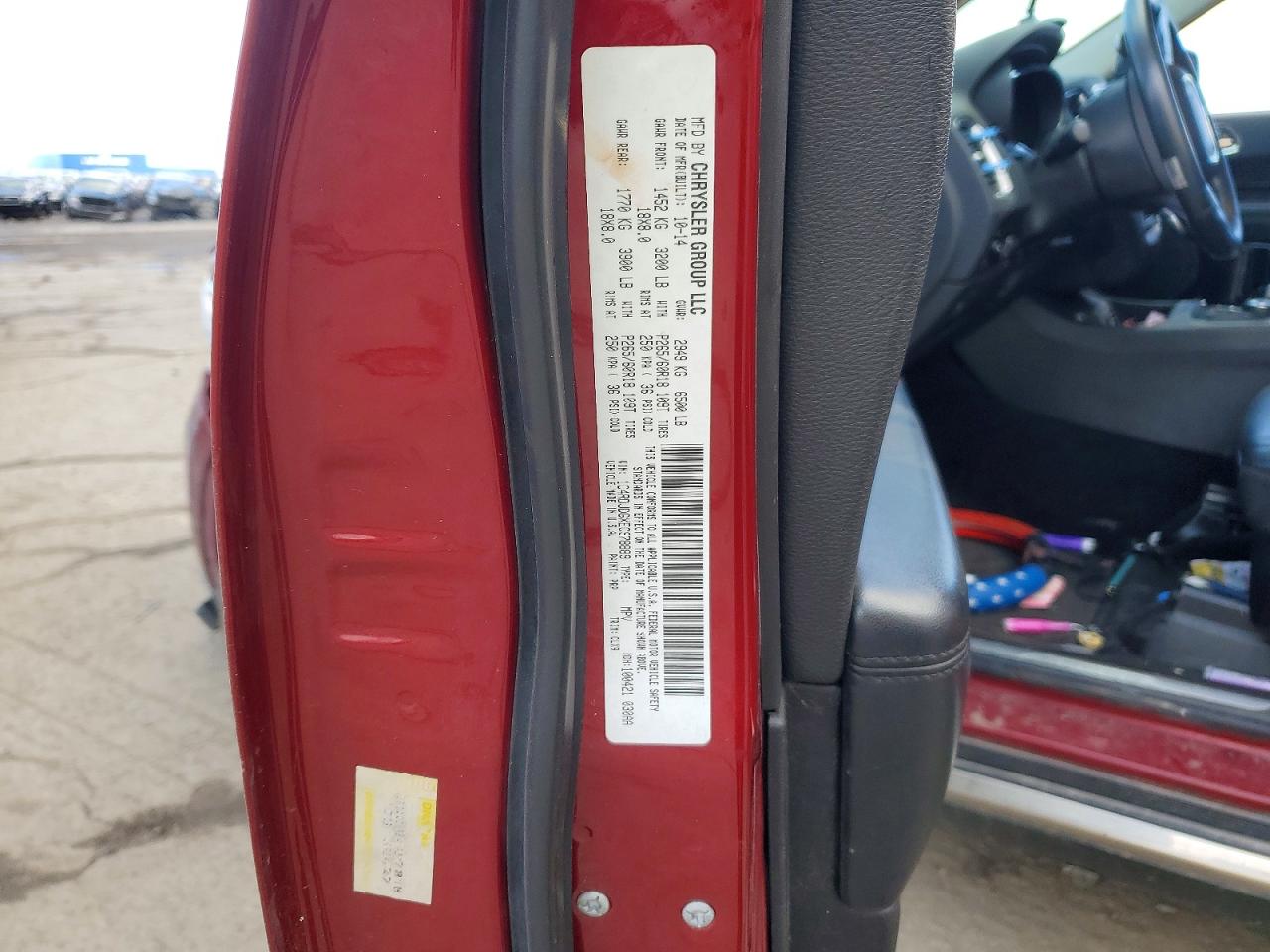 2014 Dodge Durango Limited Maroon vin: 1C4RDJDGXEC978889