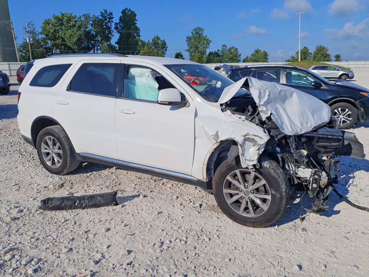 2015 Dodge Durango Limited White vin: 1C4RDJDGXFC186615