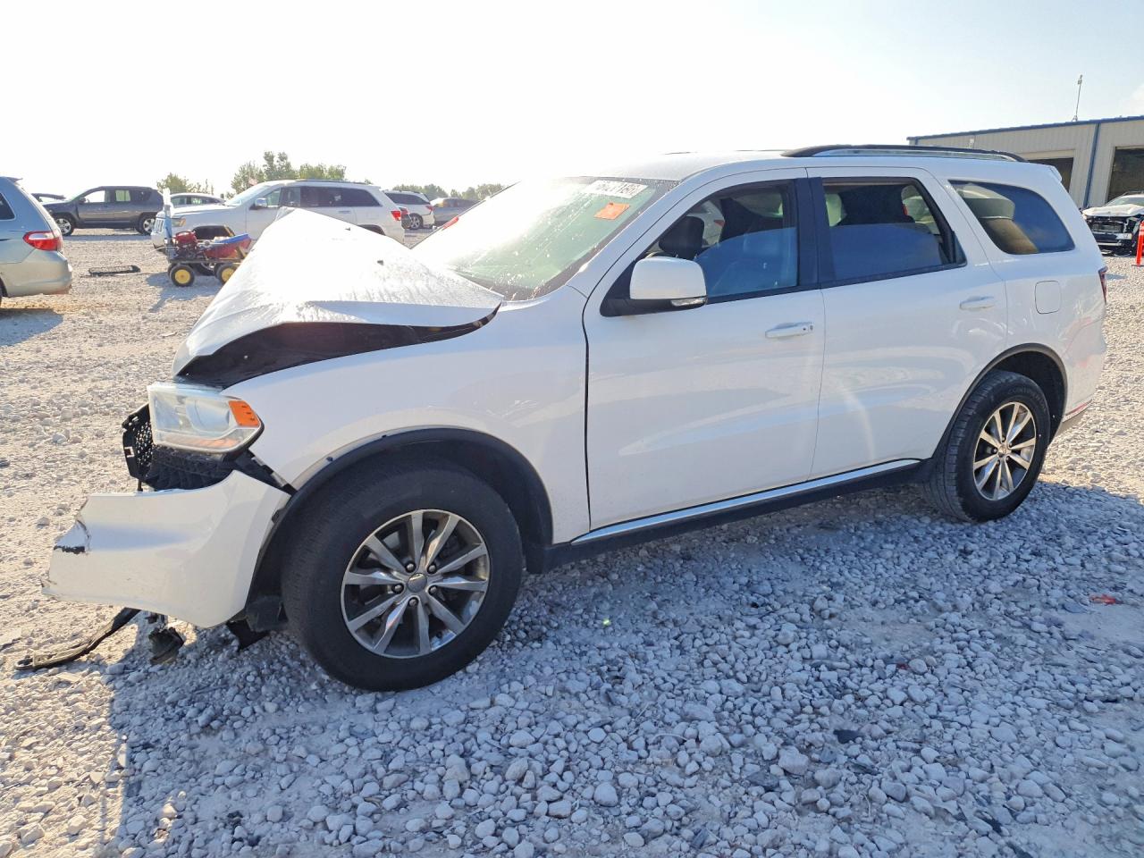 2015 Dodge Durango Limited White vin: 1C4RDJDGXFC186615