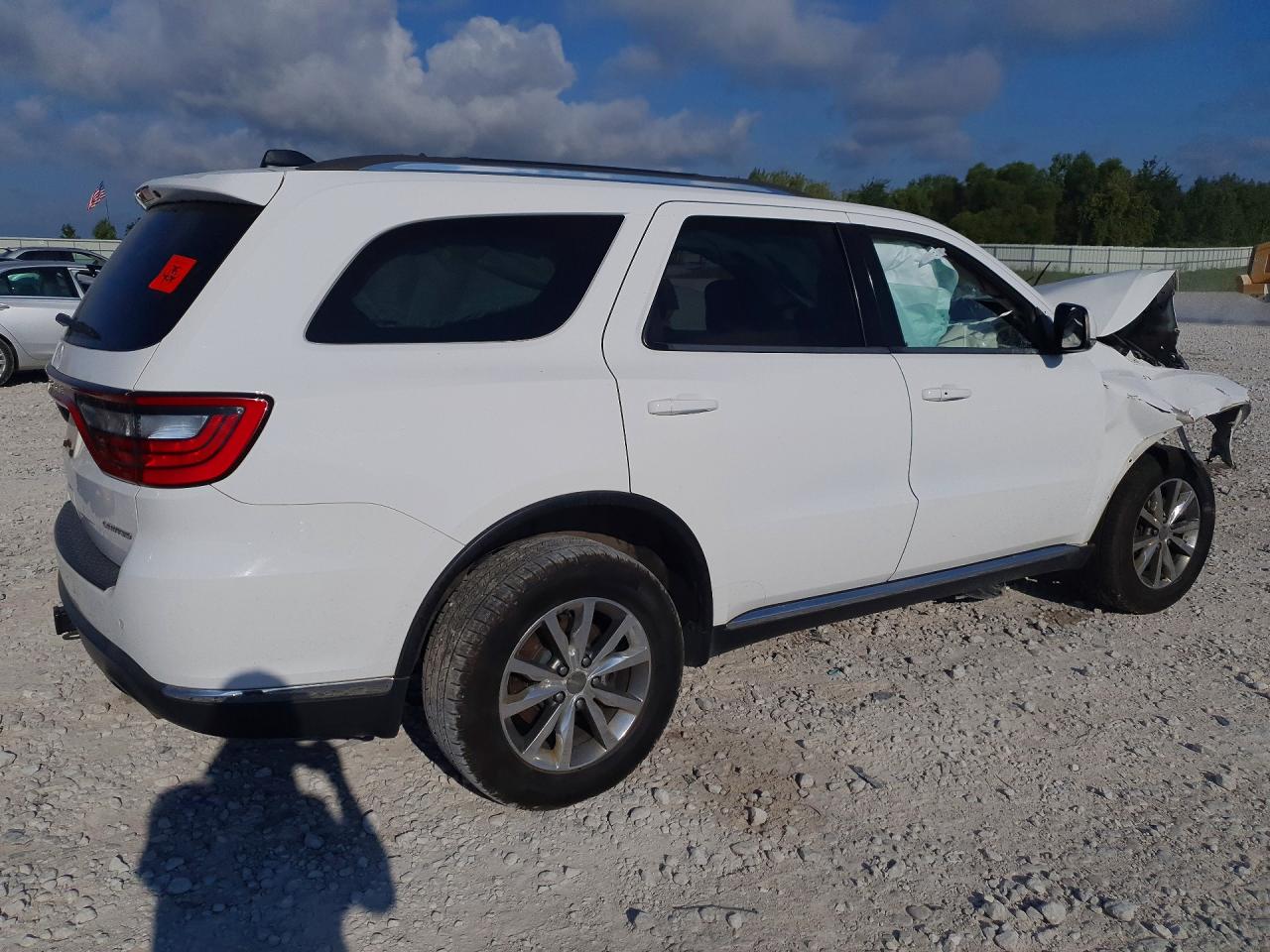 2015 Dodge Durango Limited White vin: 1C4RDJDGXFC186615