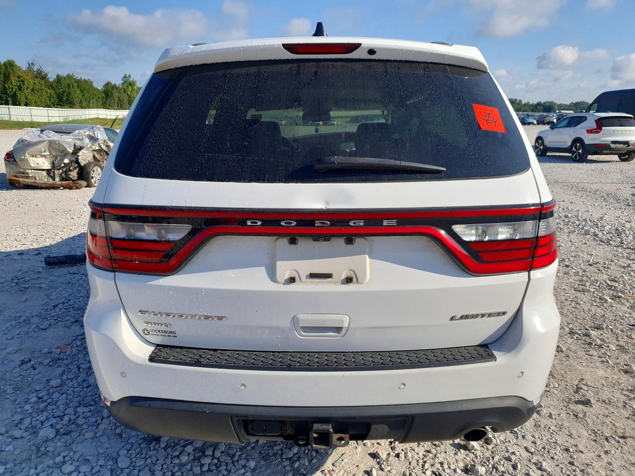 2015 Dodge Durango Limited White vin: 1C4RDJDGXFC186615