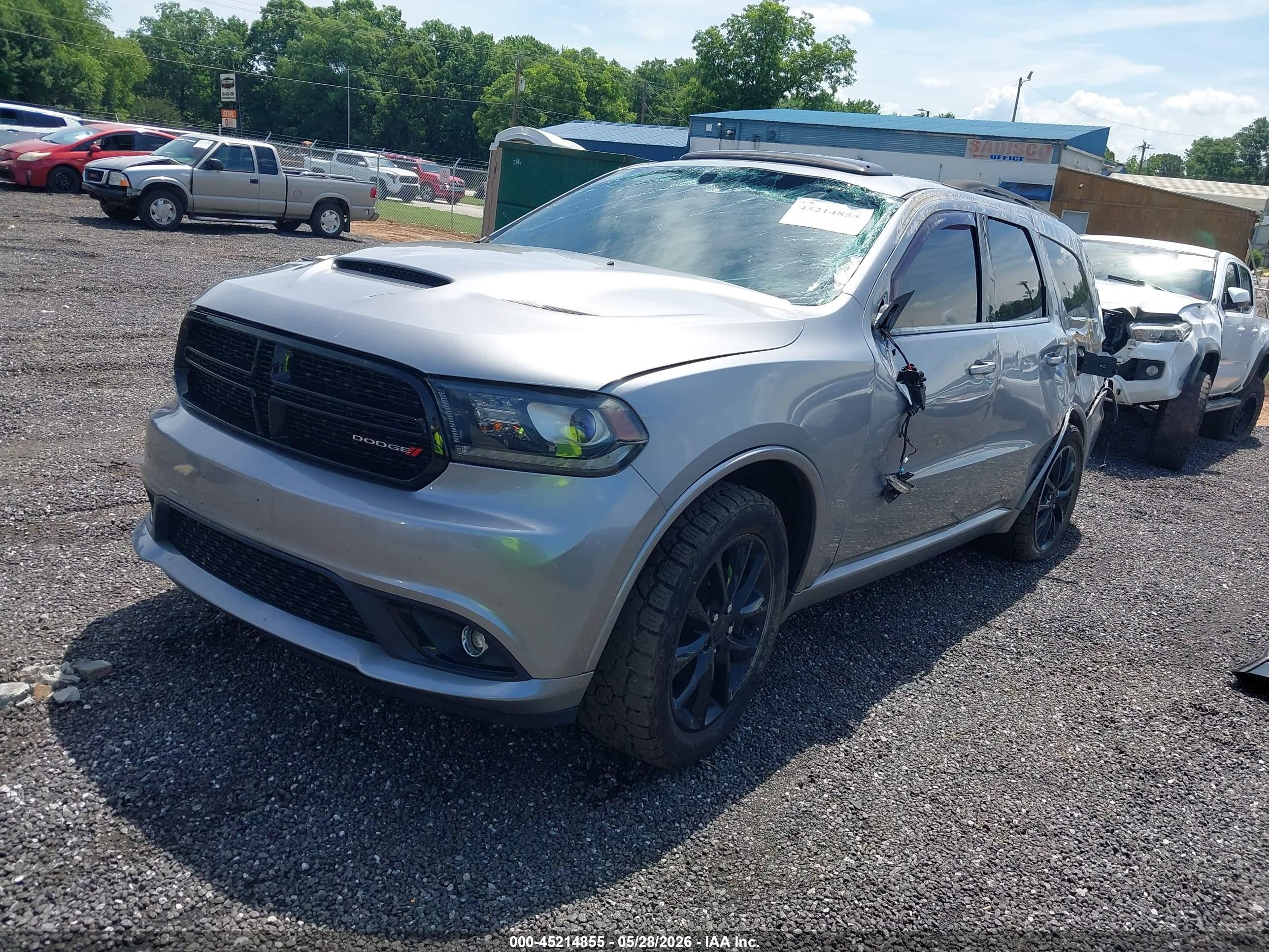 2018 Dodge Durango Gt Awd Gray vin: 1C4RDJDGXJC496689